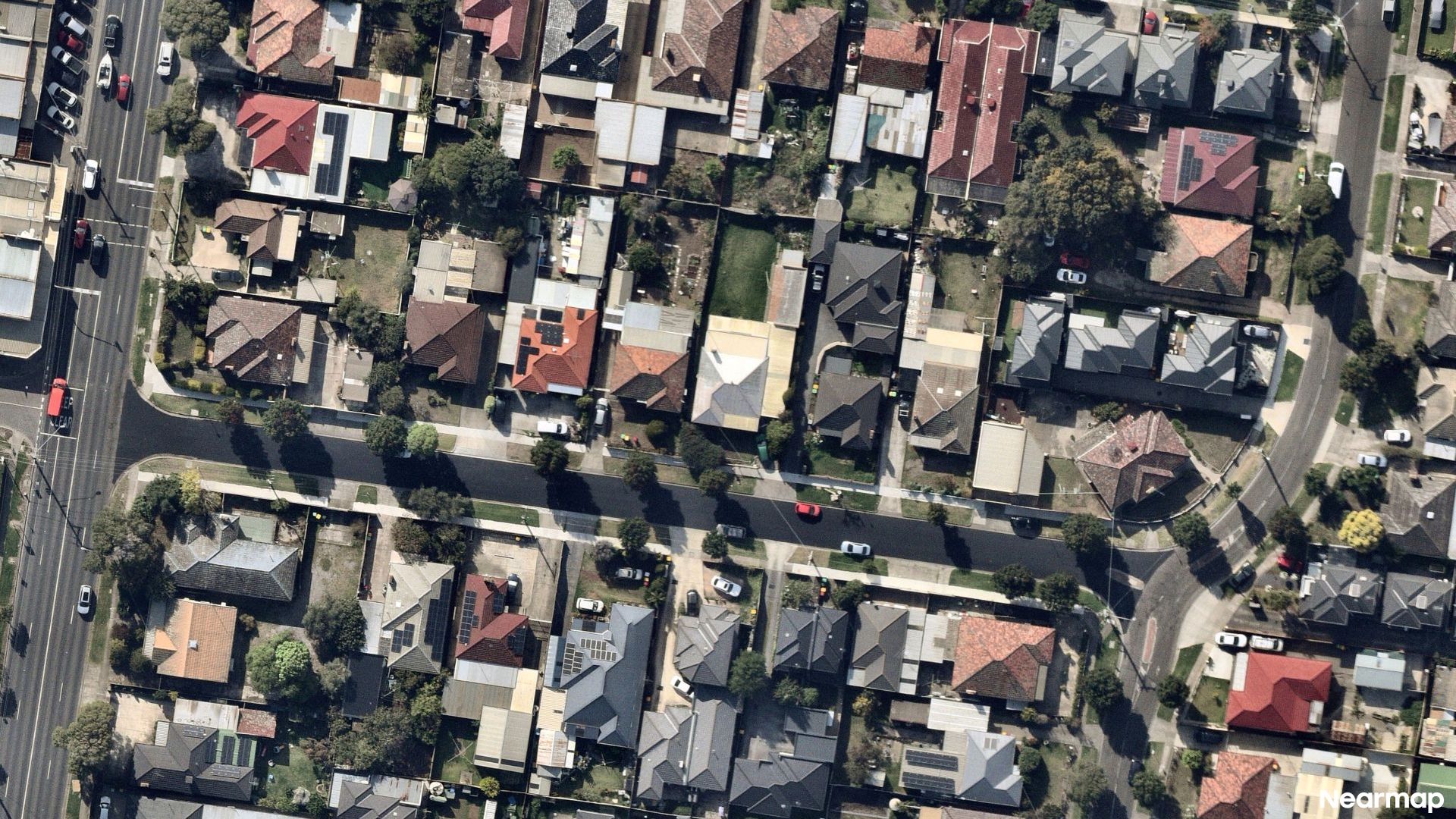 Vertical aerial view