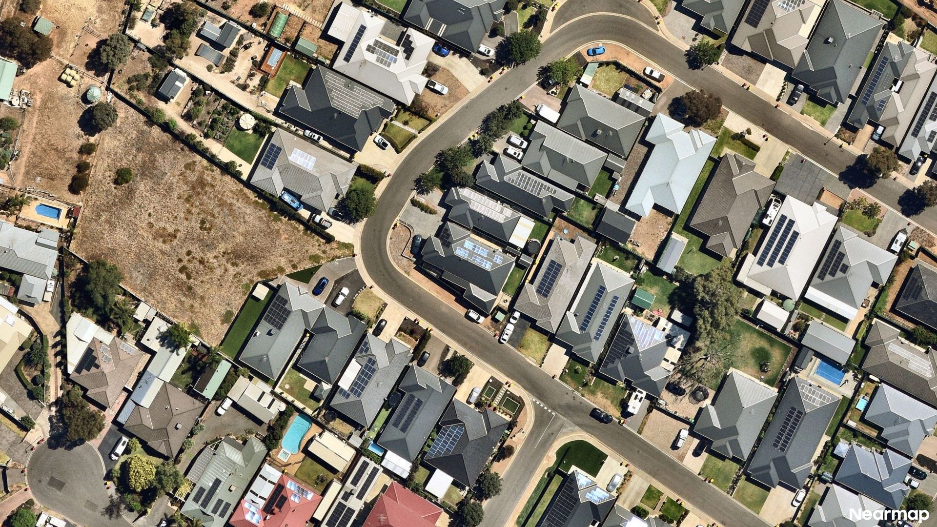 Vertical aerial view