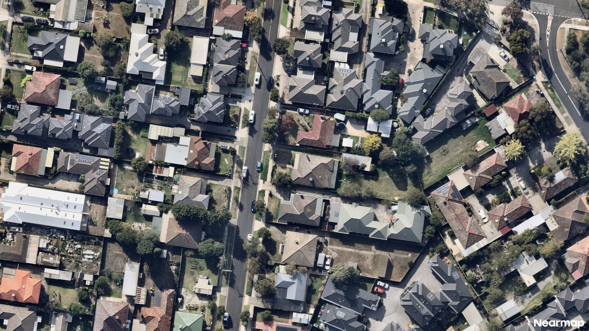 Vertical aerial view