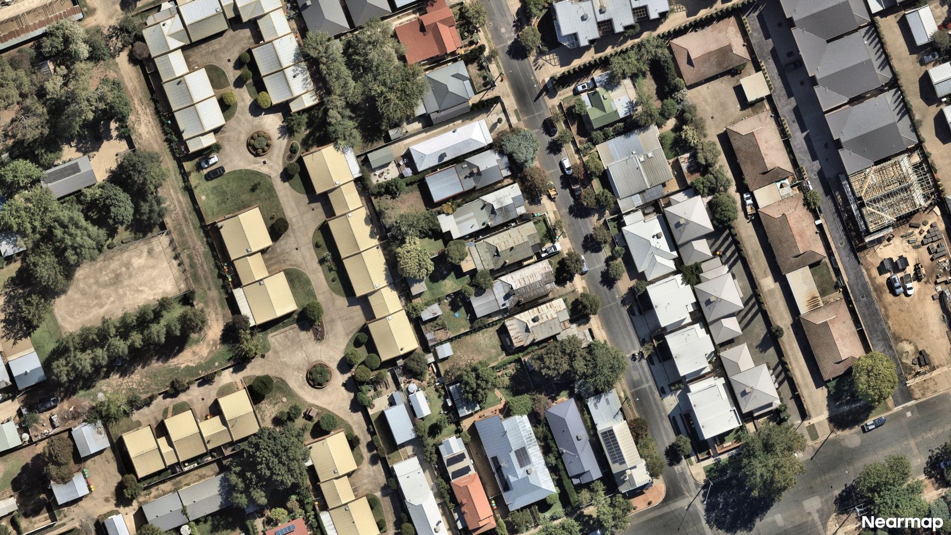 Vertical aerial view