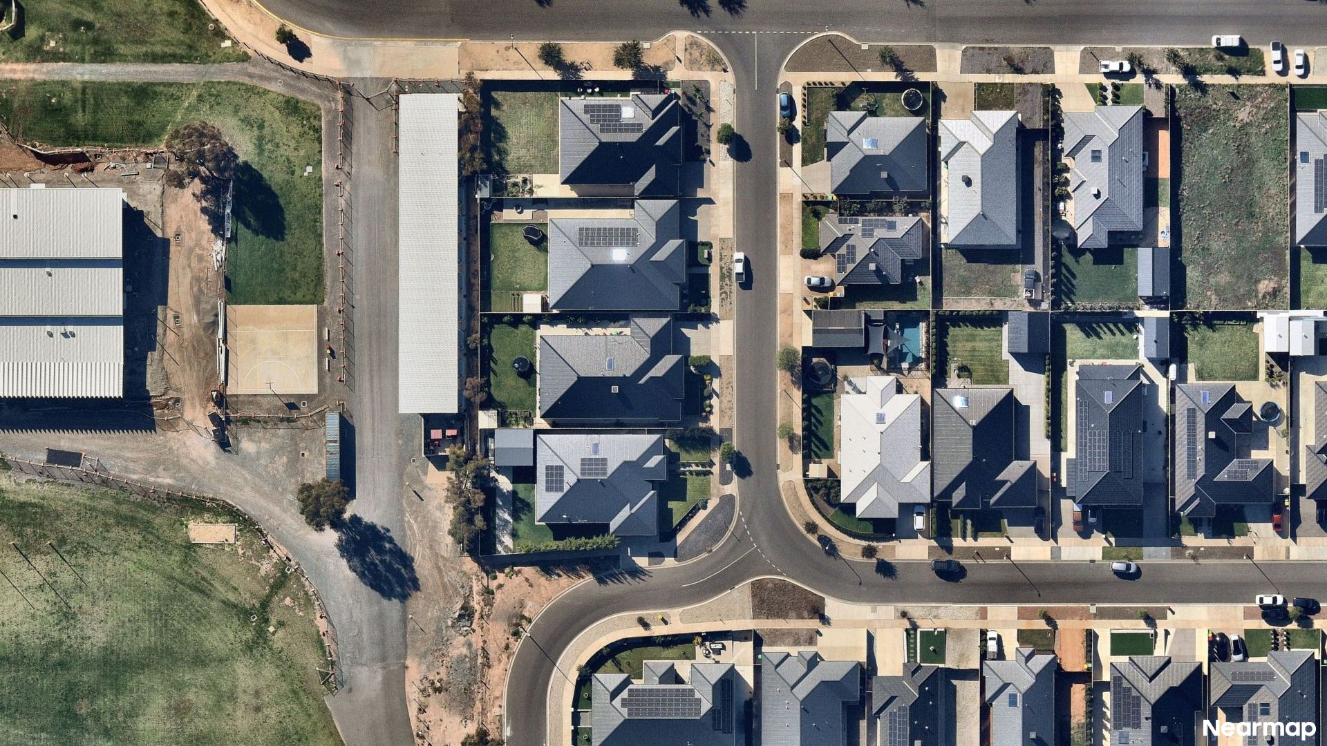 Vertical aerial view