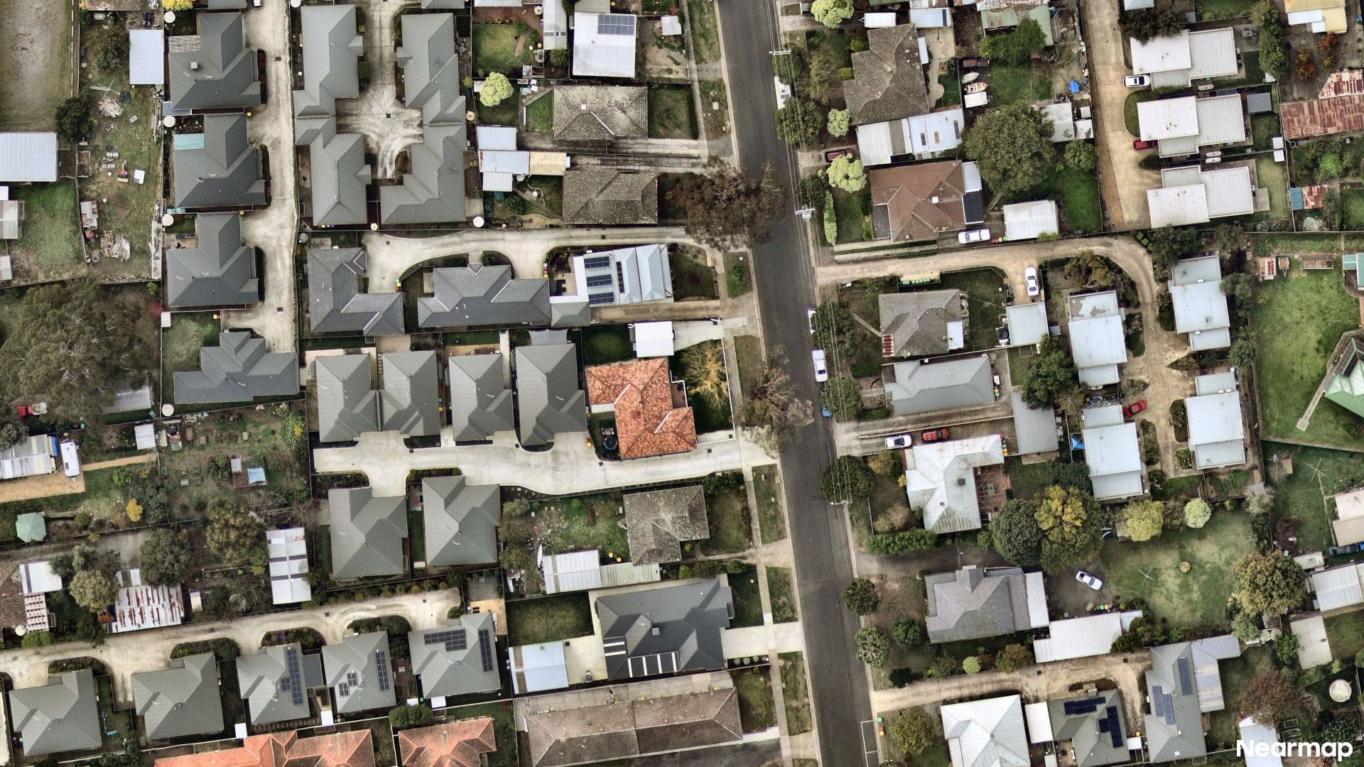 Vertical aerial view