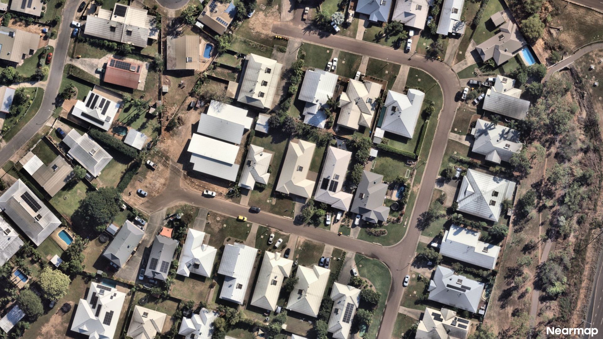 Vertical aerial view