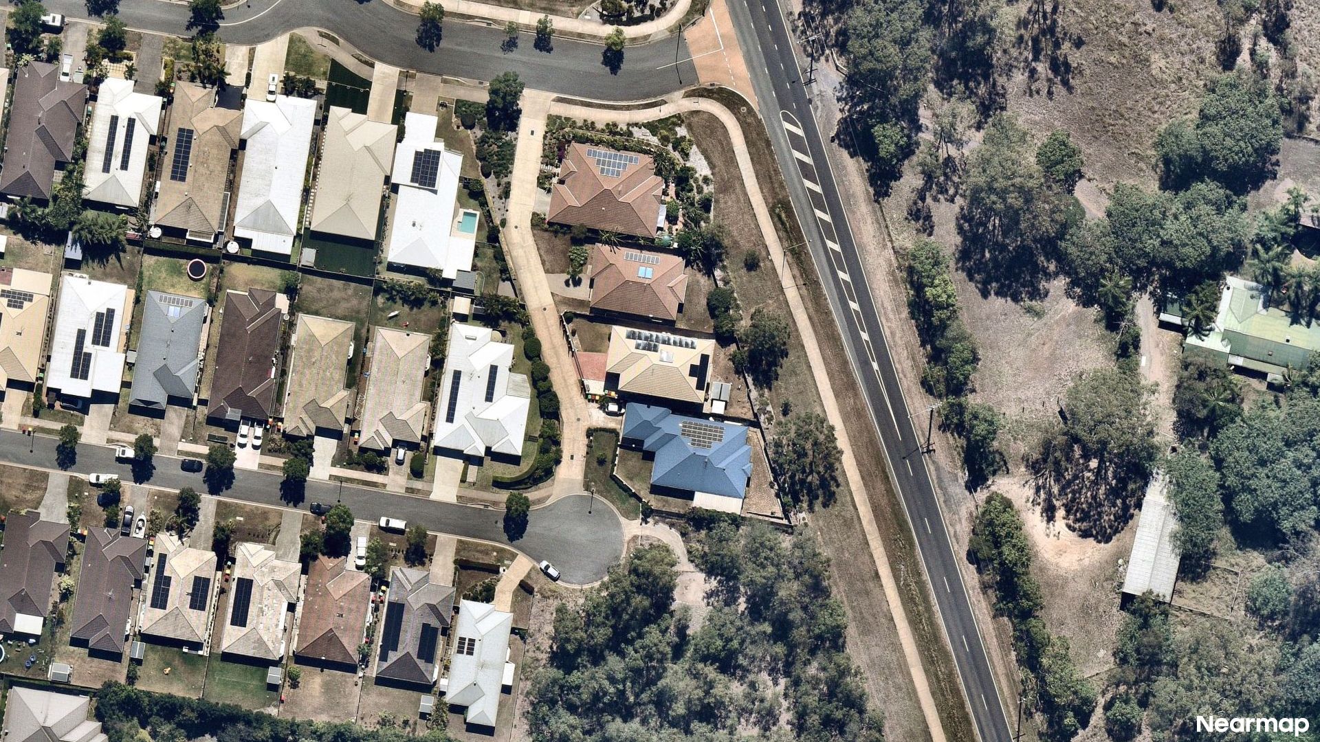 Vertical aerial view