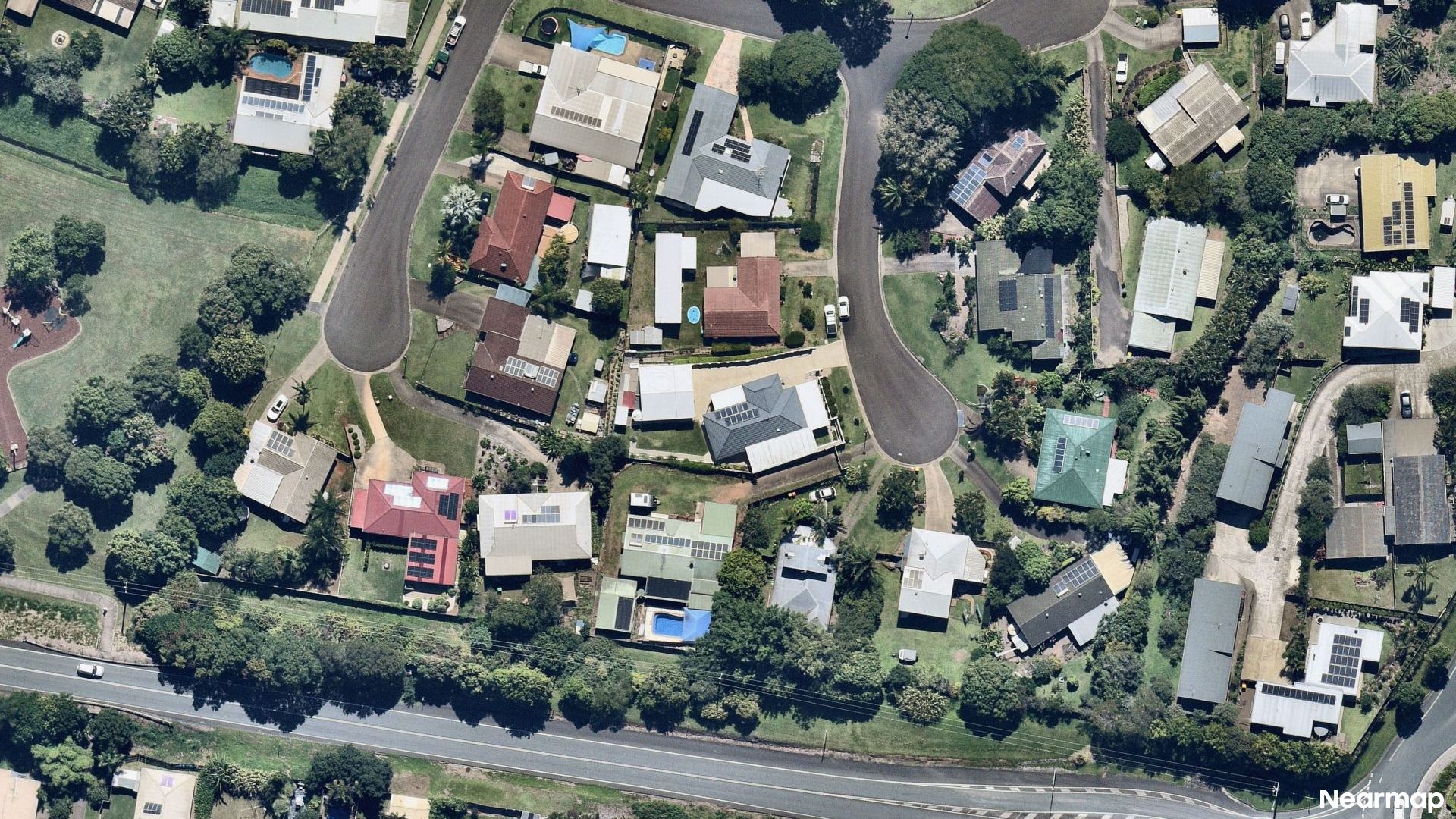 Vertical aerial view