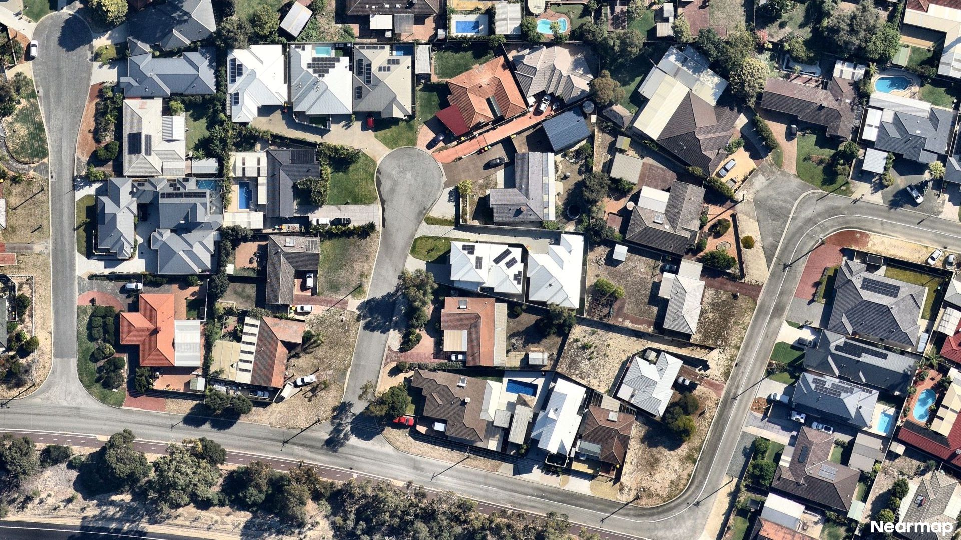 Vertical aerial view