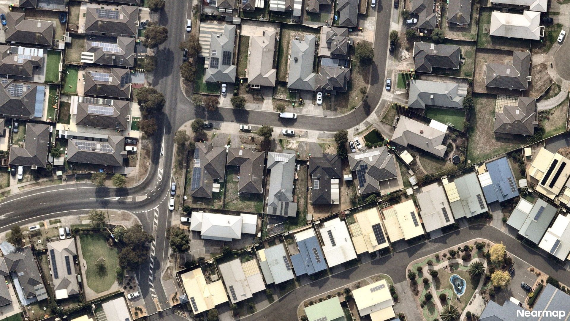 Vertical aerial view