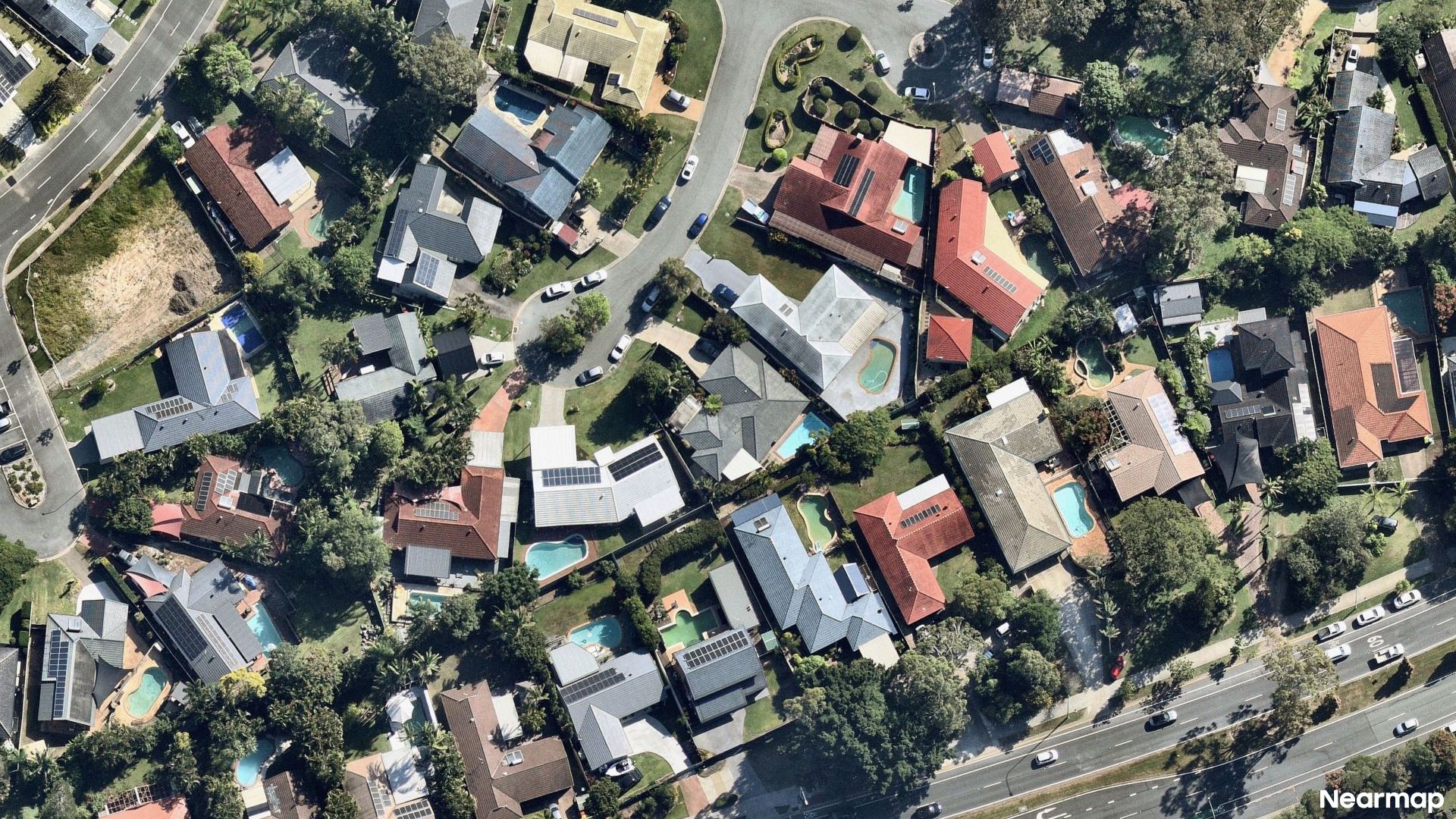 Vertical aerial view
