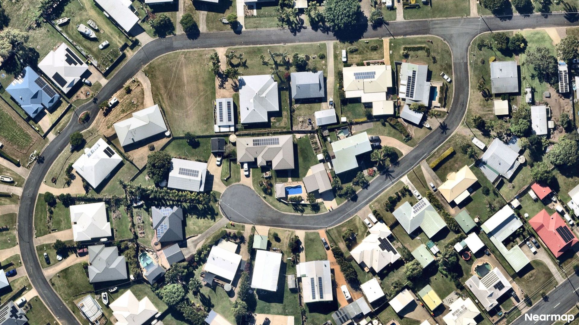 Vertical aerial view