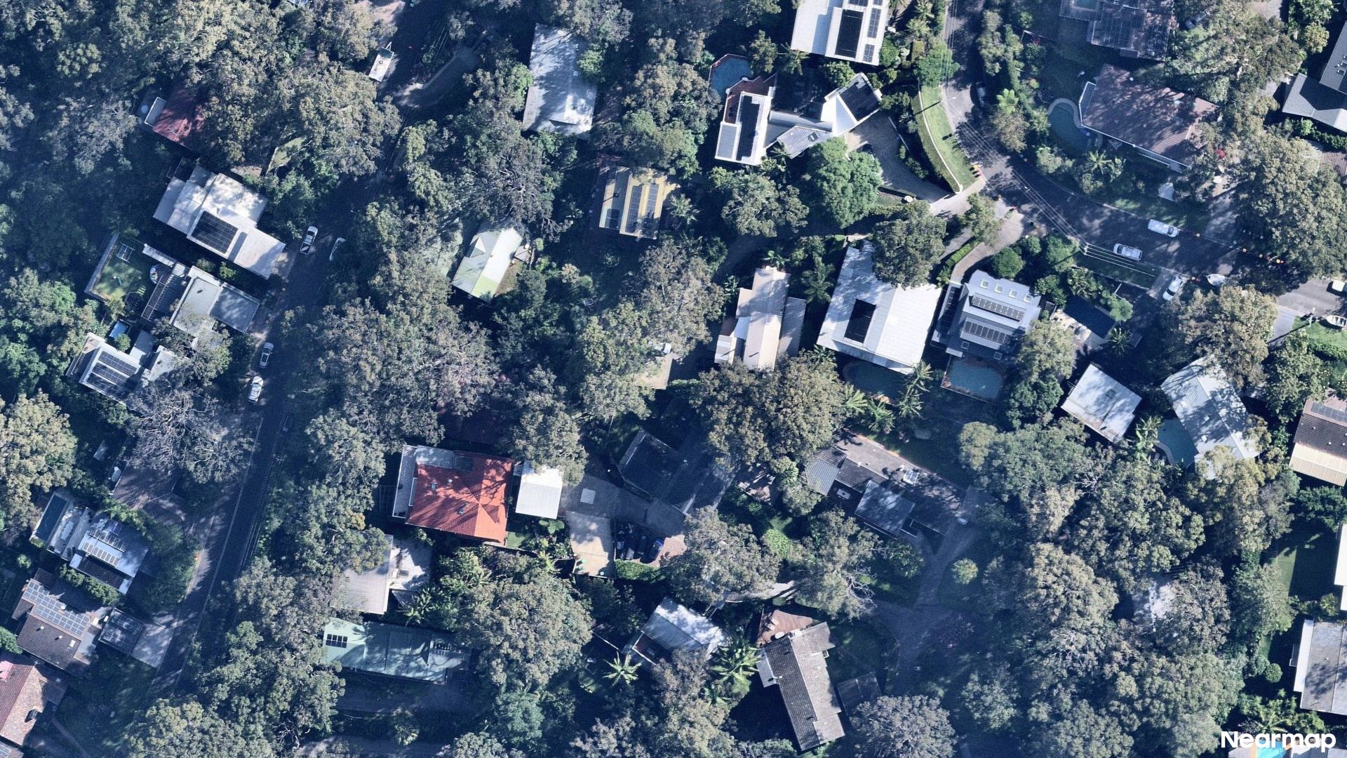 Vertical aerial view