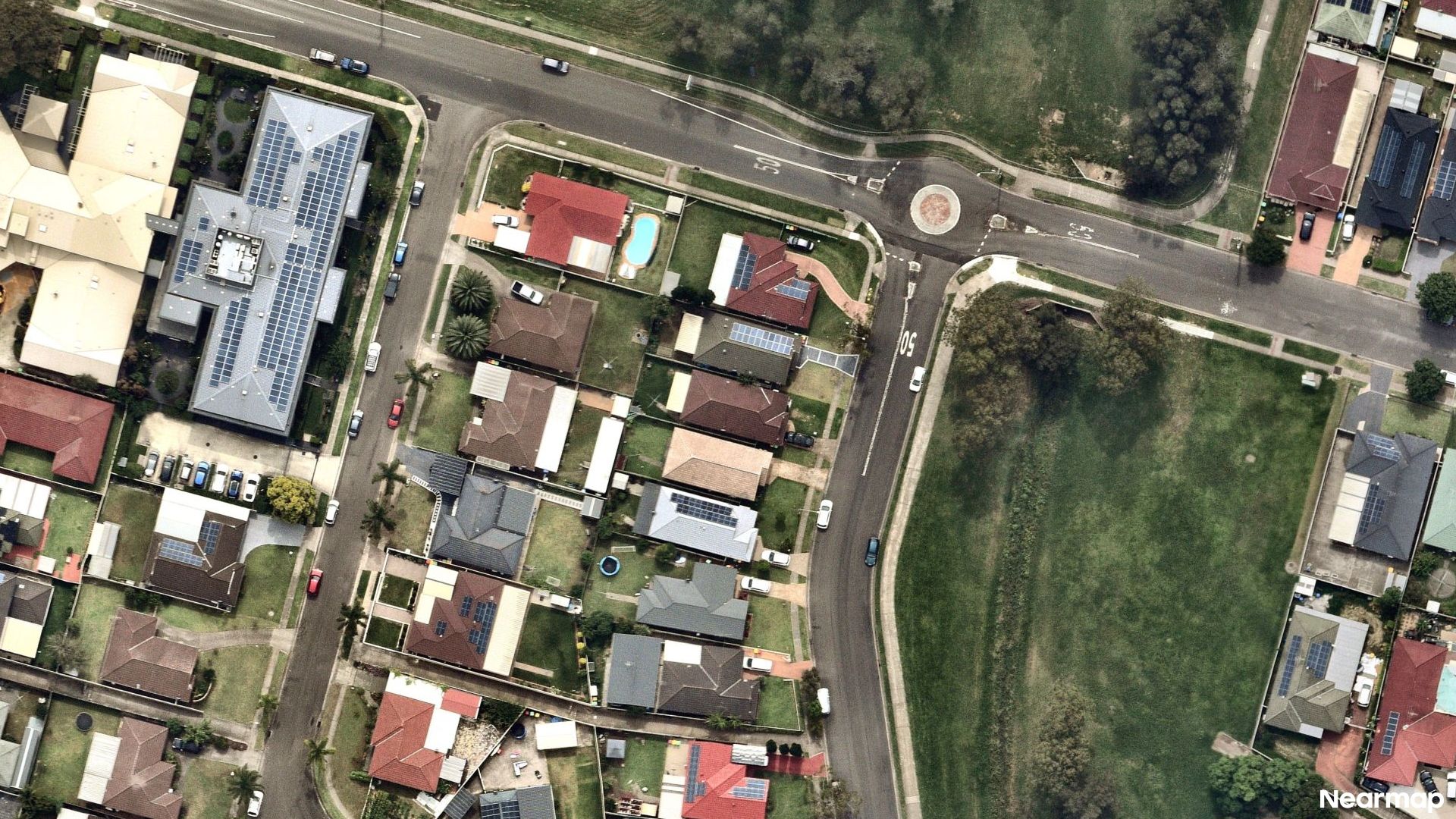 Vertical aerial view