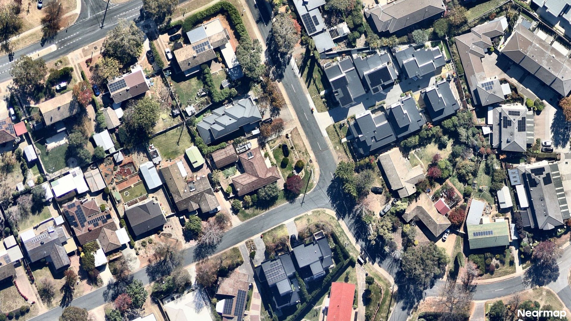 Vertical aerial view