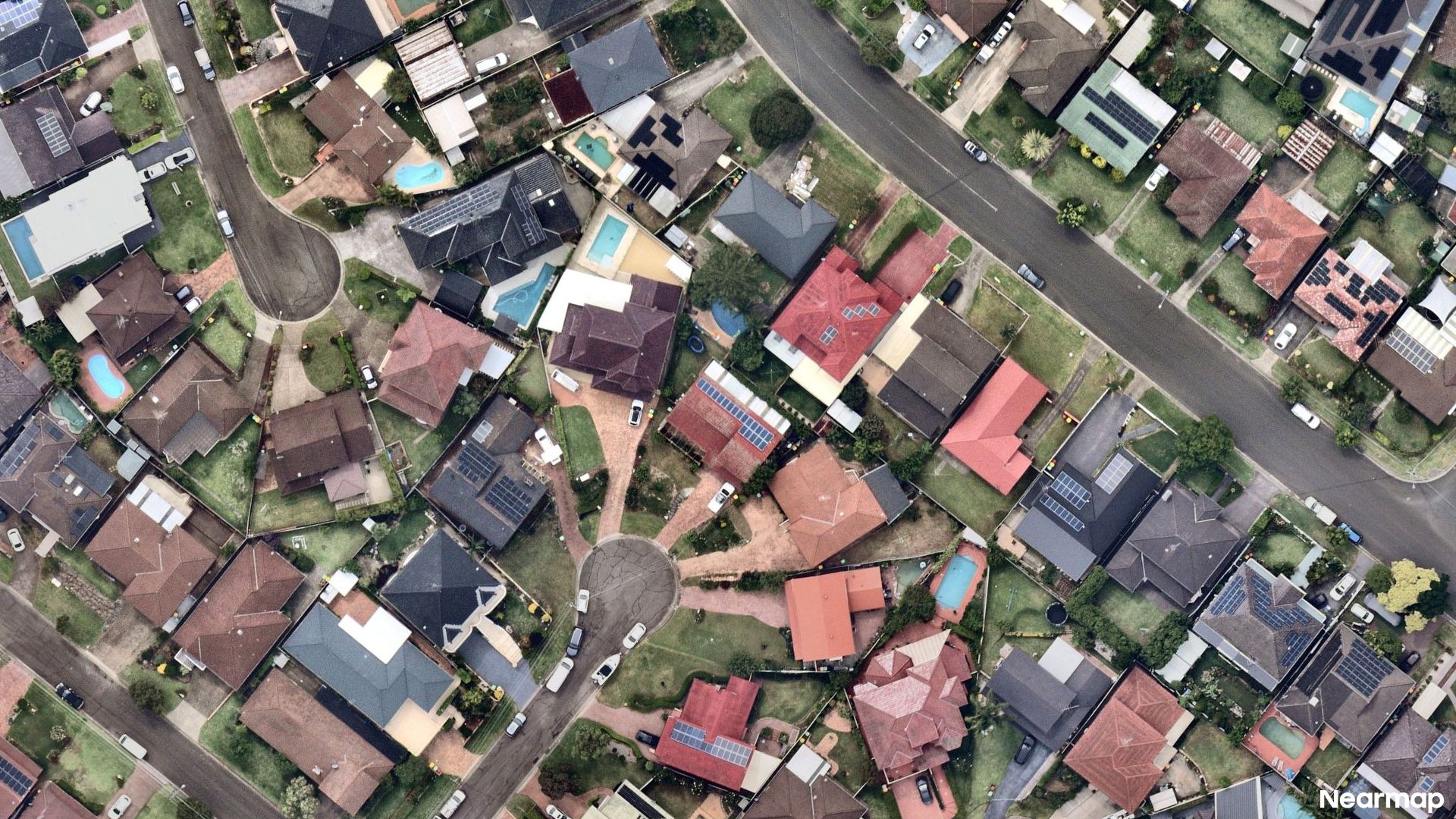 Vertical aerial view