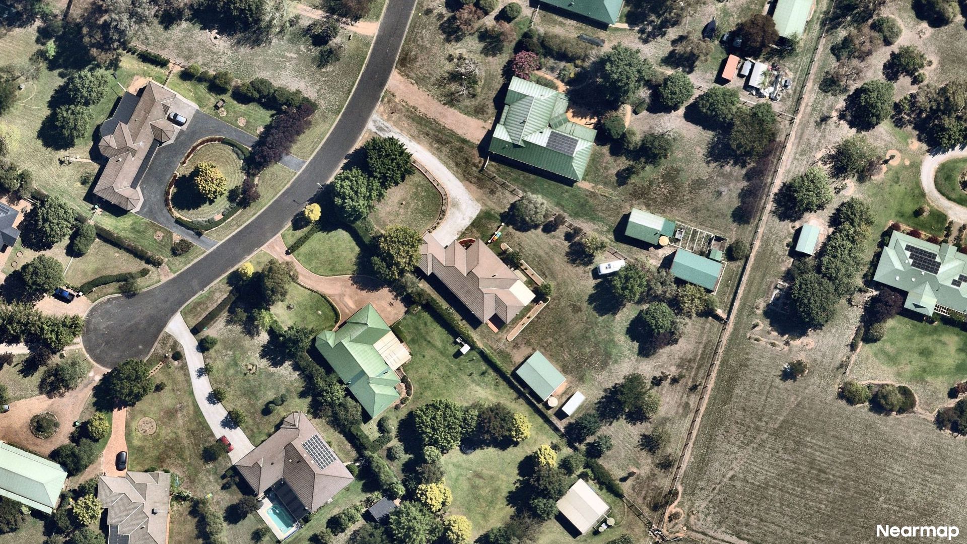 Vertical aerial view
