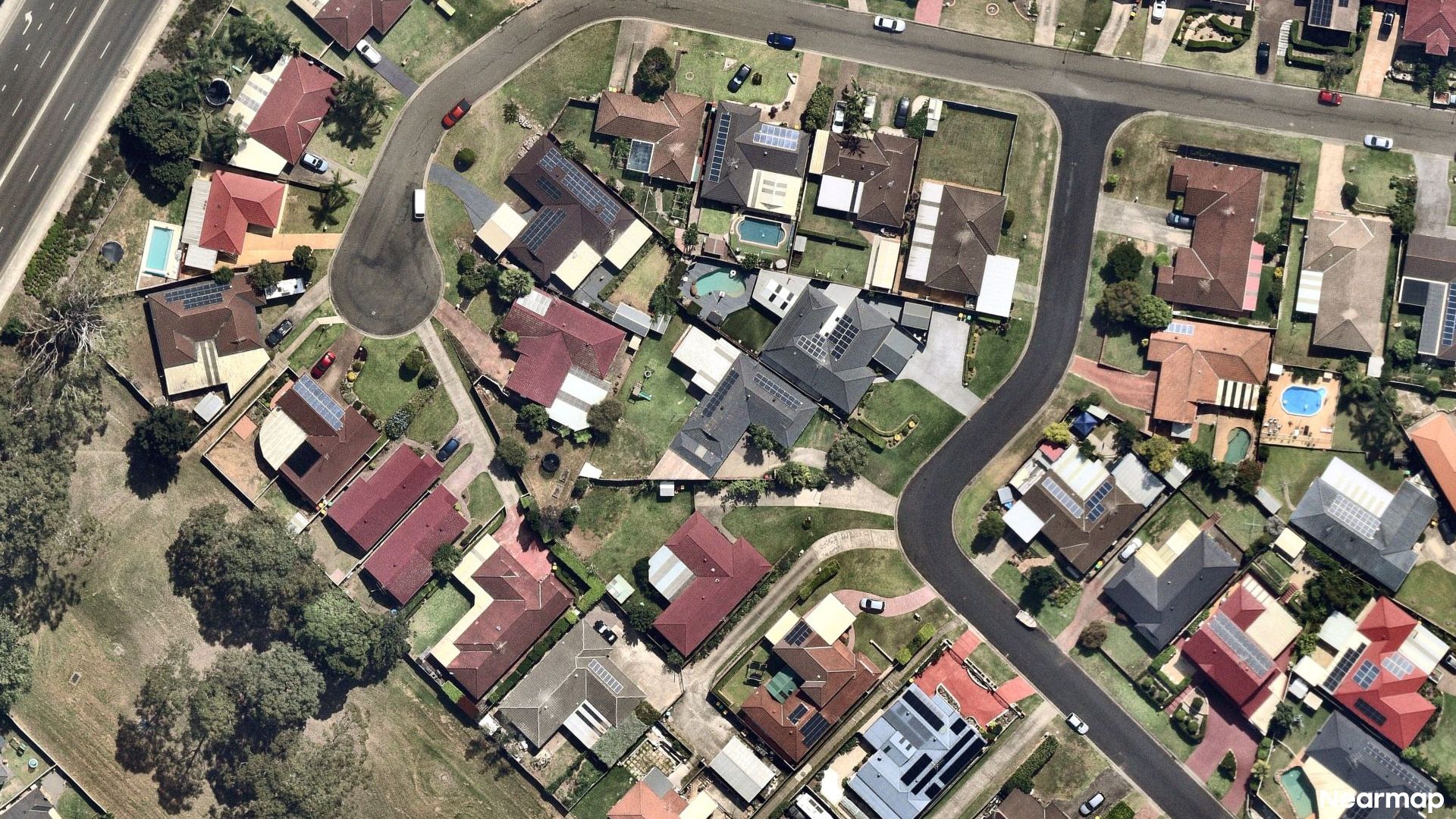 Vertical aerial view