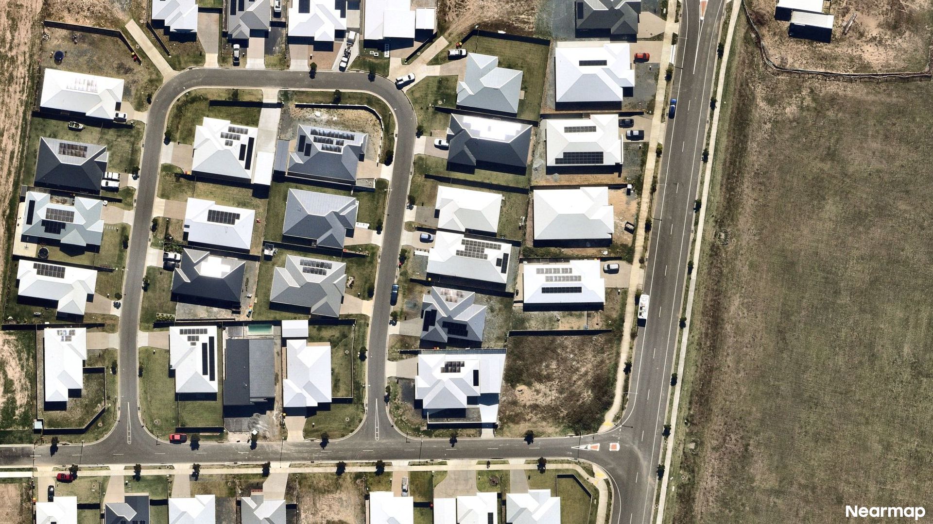 Vertical aerial view