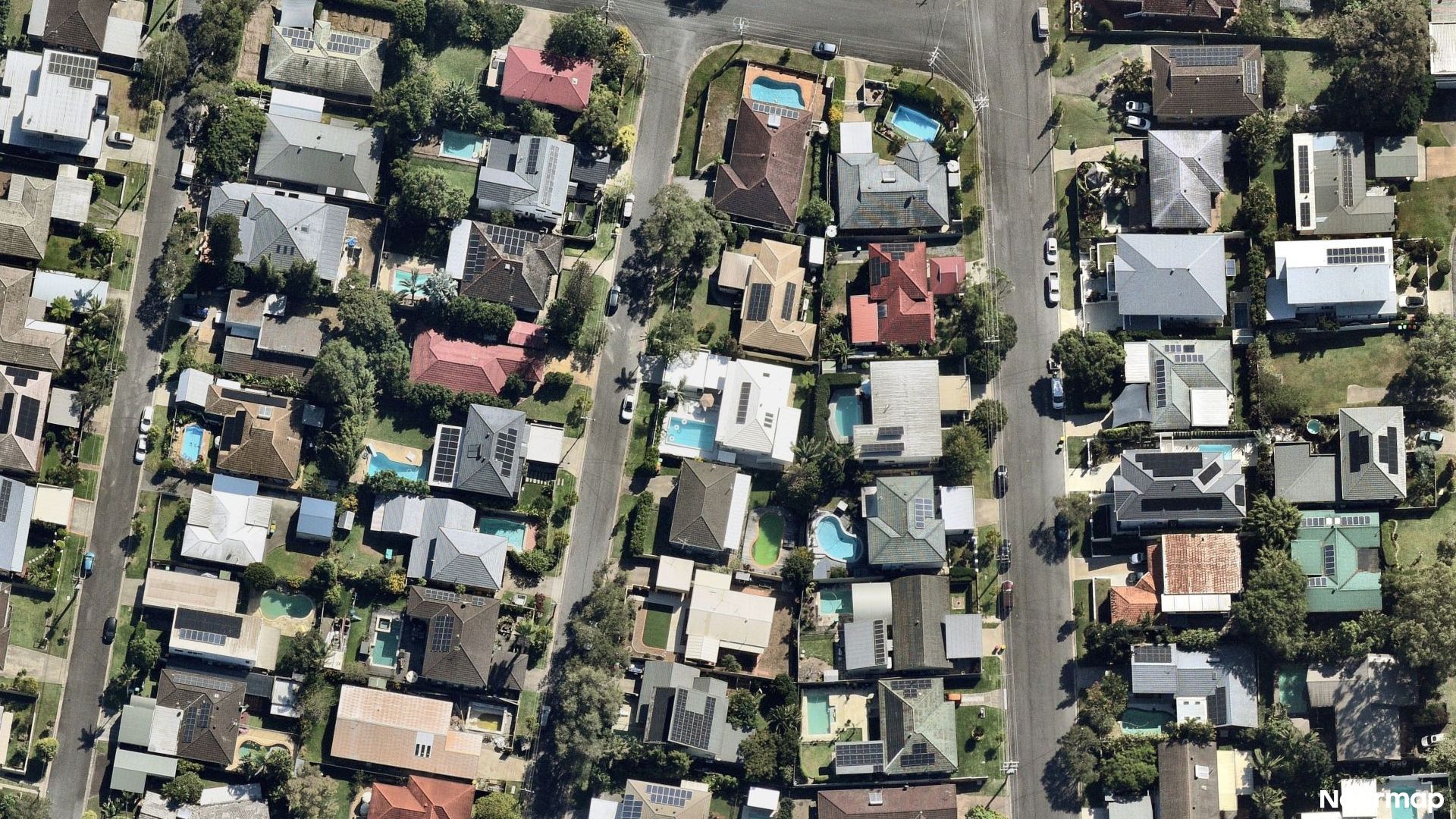Vertical aerial view
