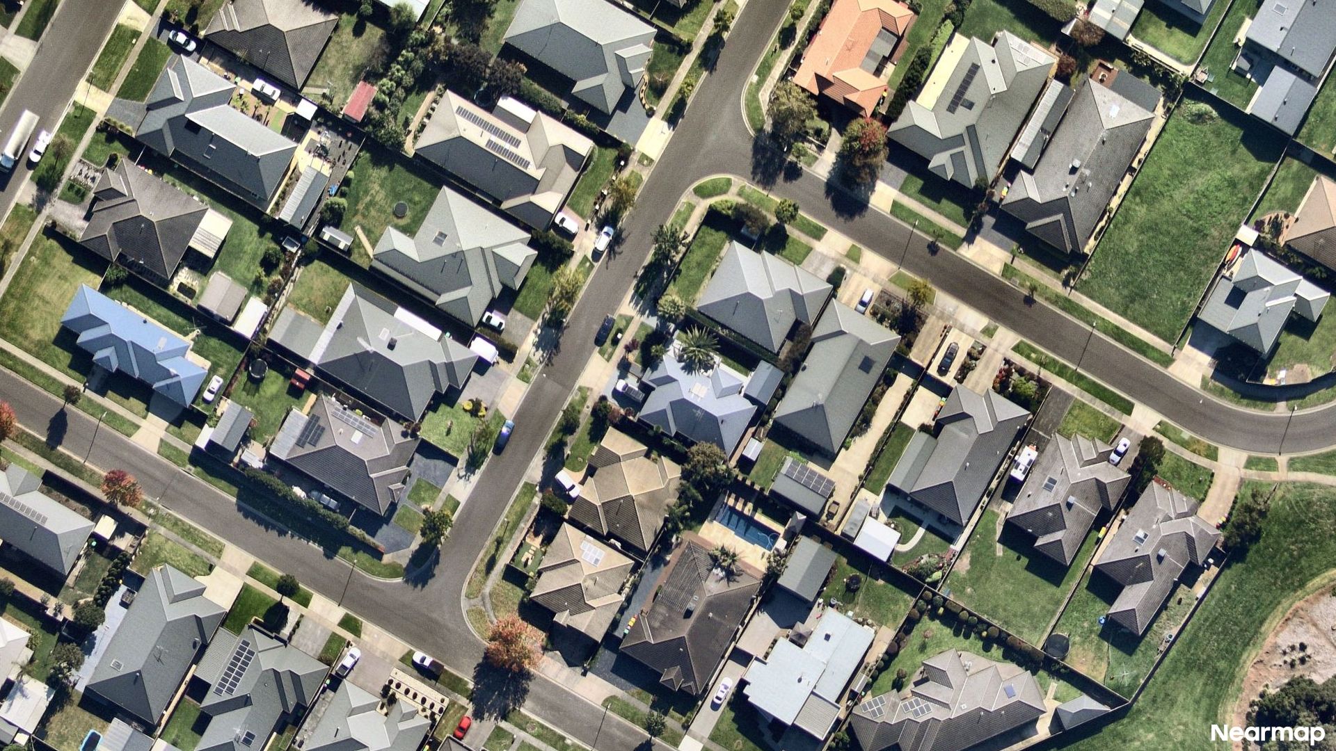 Vertical aerial view