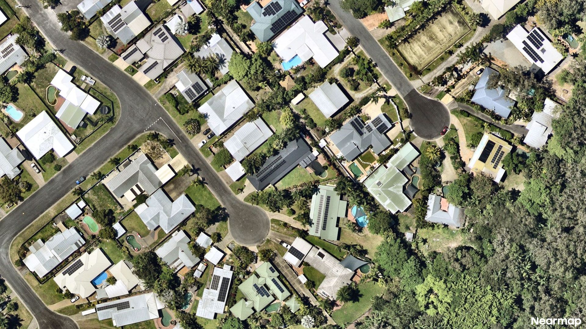 Vertical aerial view