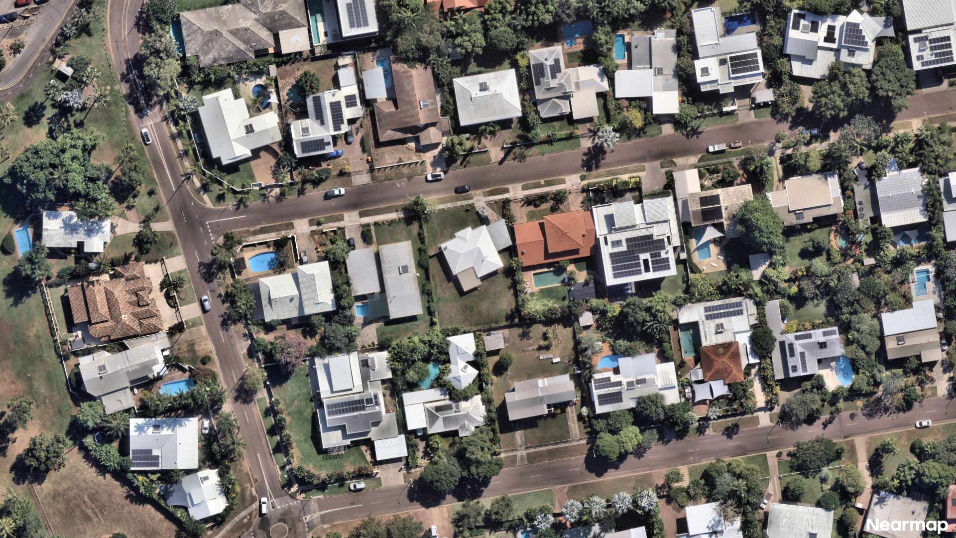 Vertical aerial view