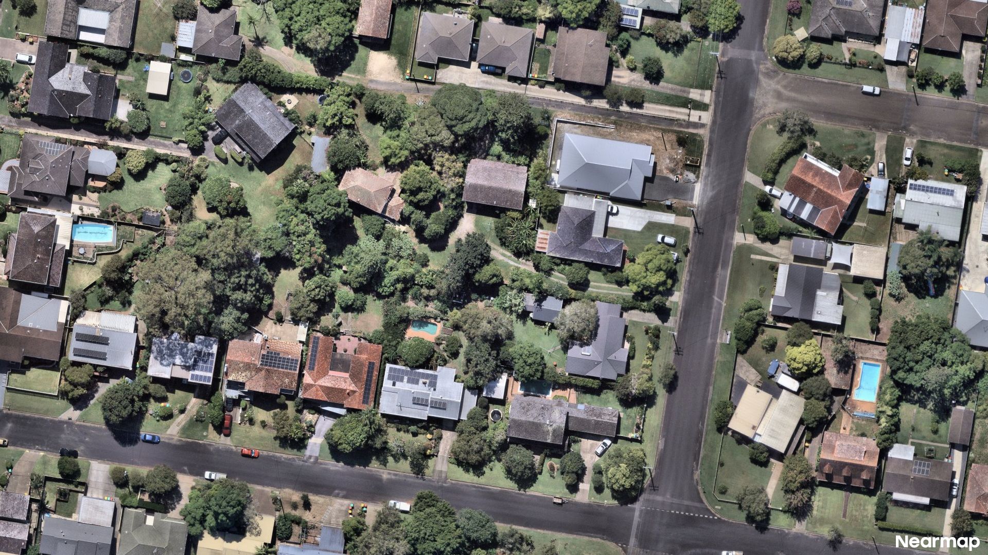 Vertical aerial view