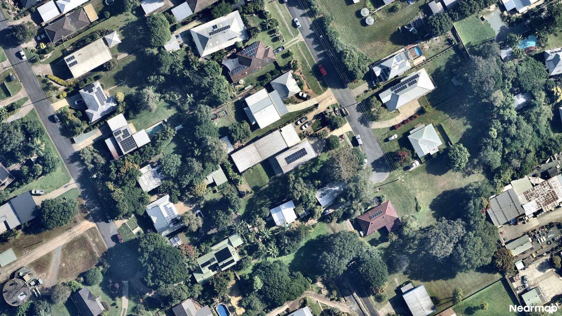 Vertical aerial view