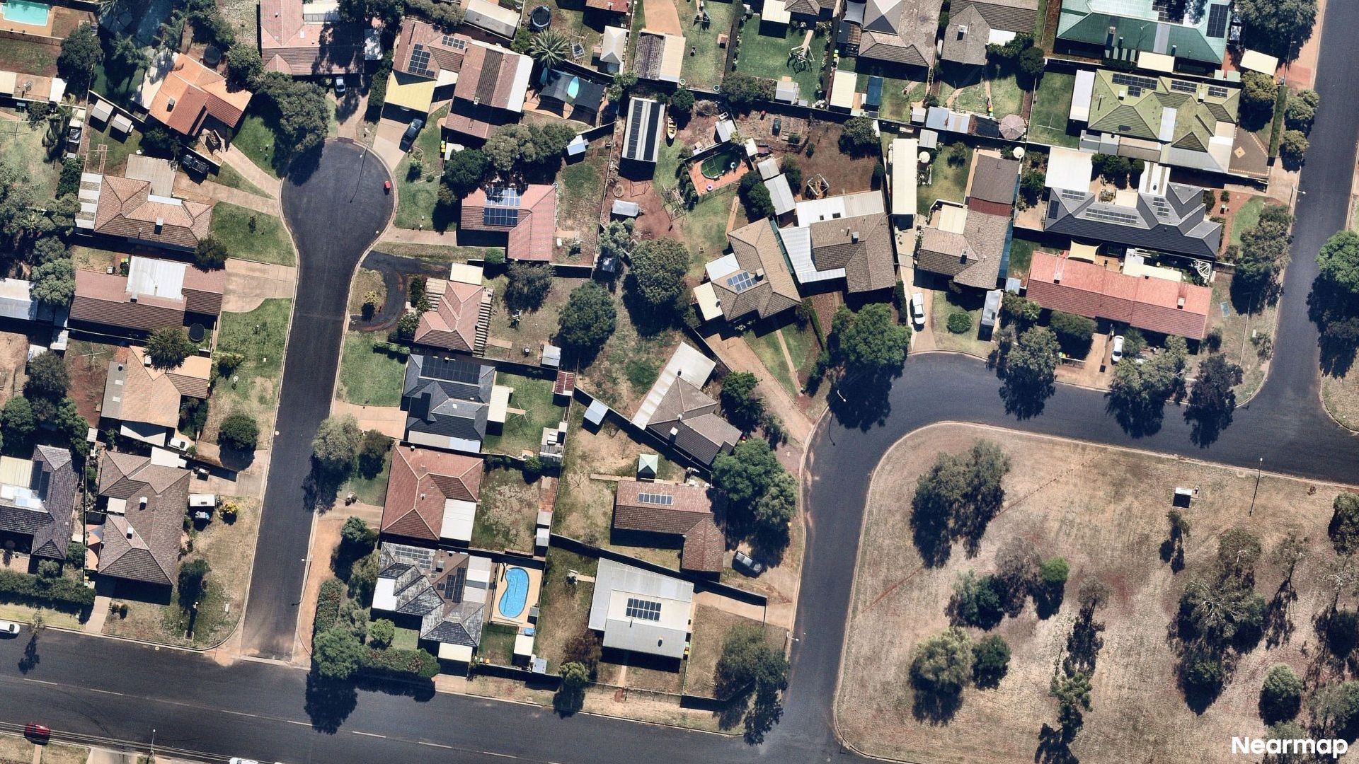 Vertical aerial view