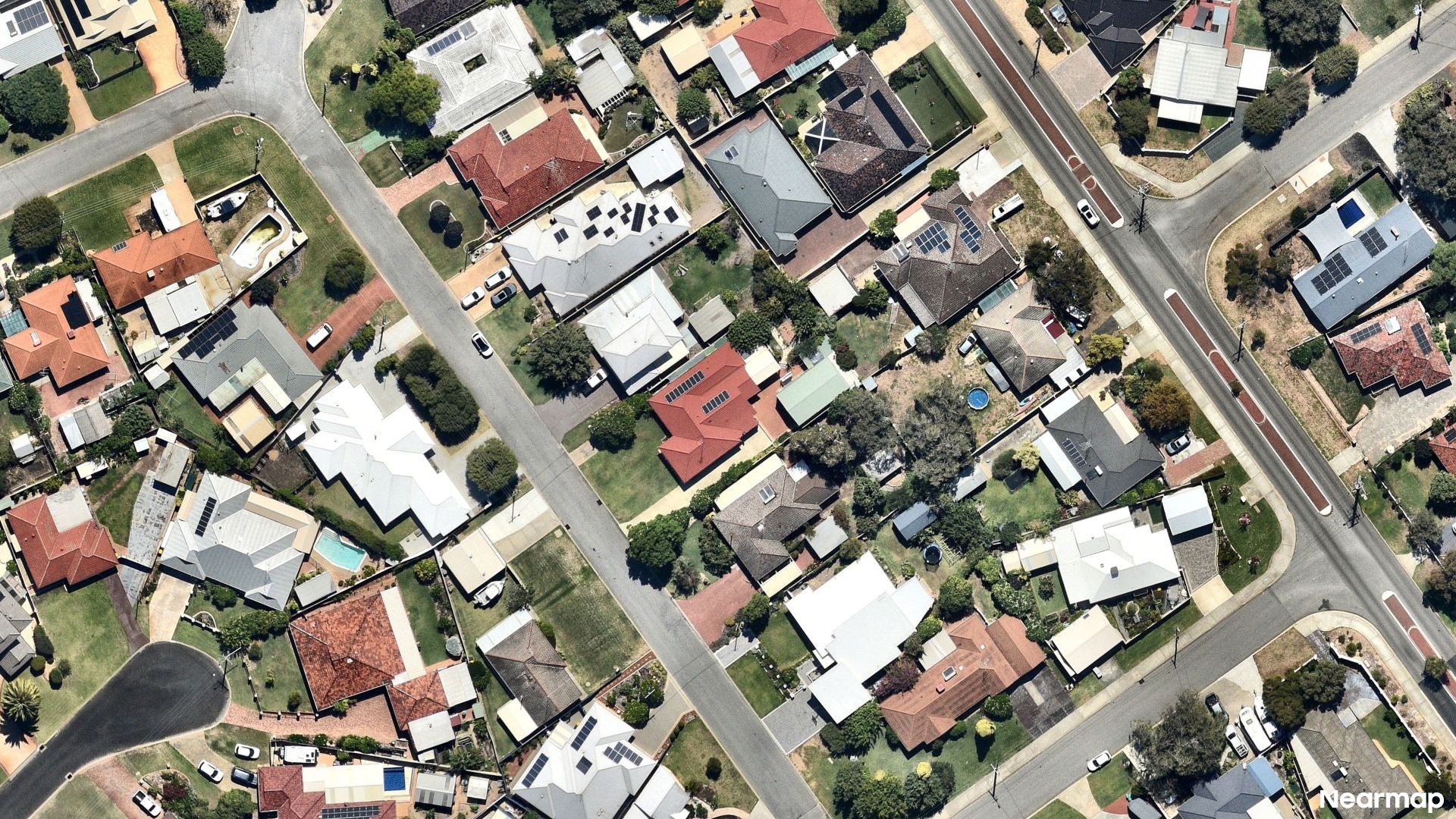 Vertical aerial view