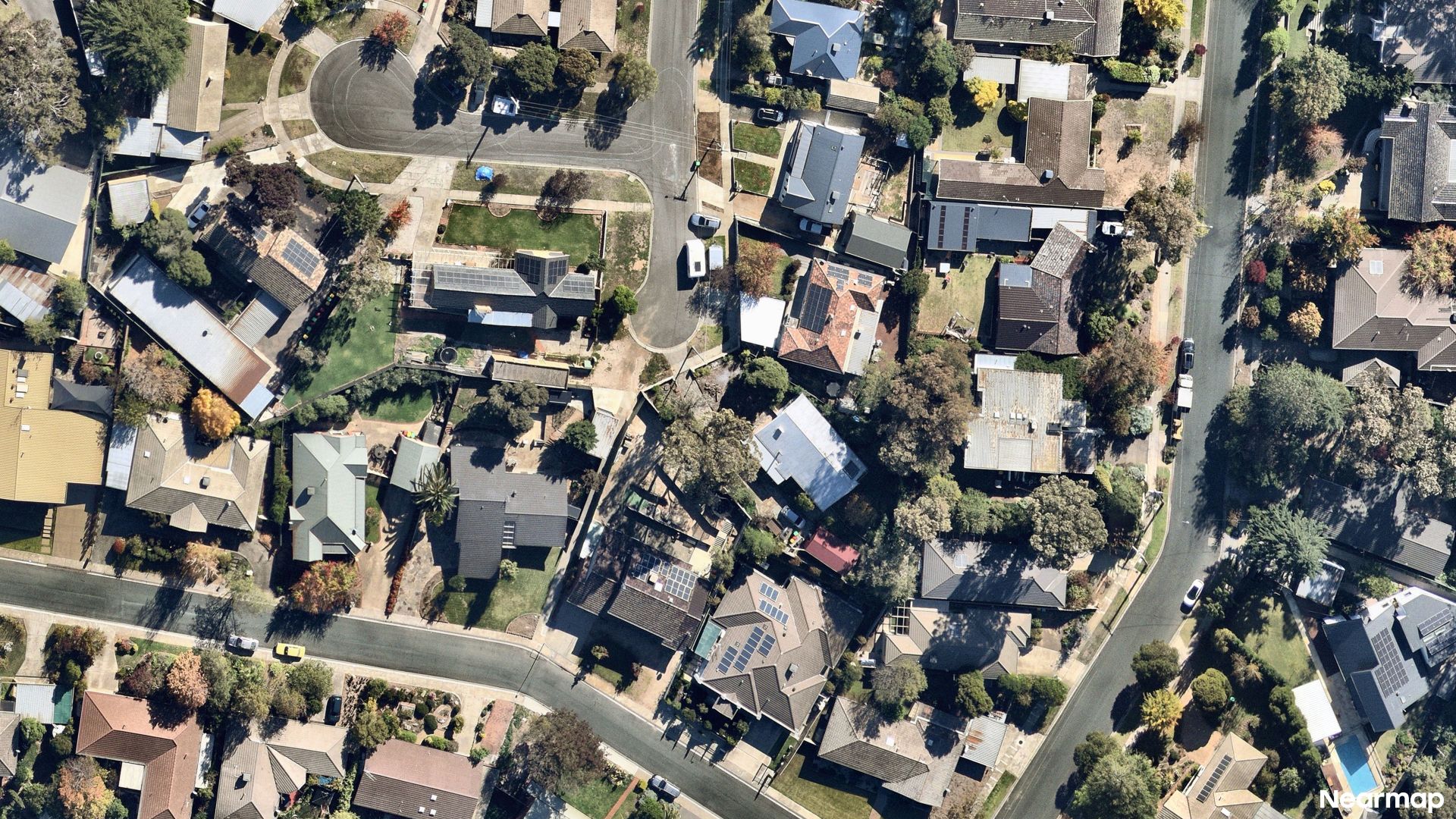 Vertical aerial view