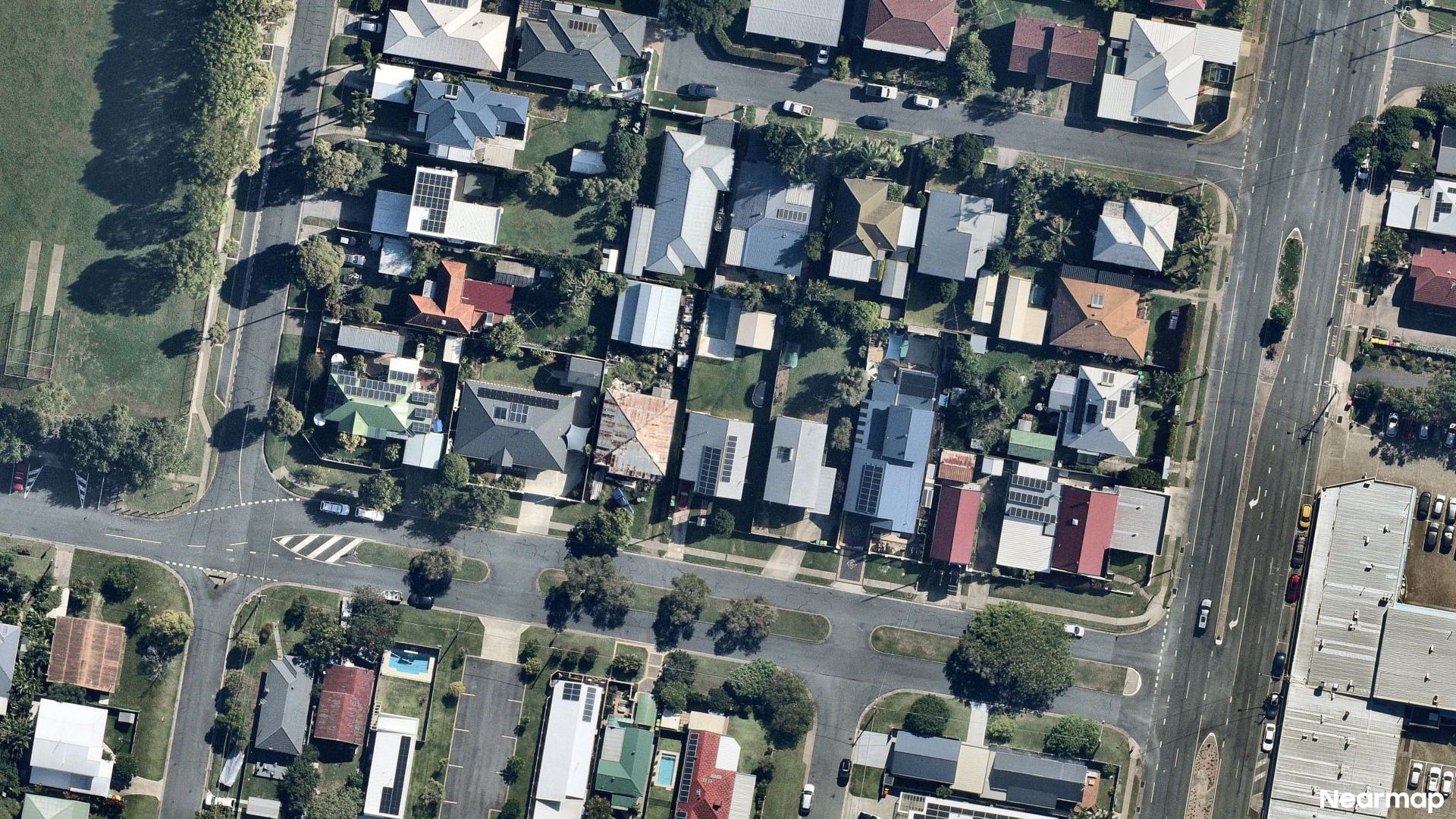 Vertical aerial view