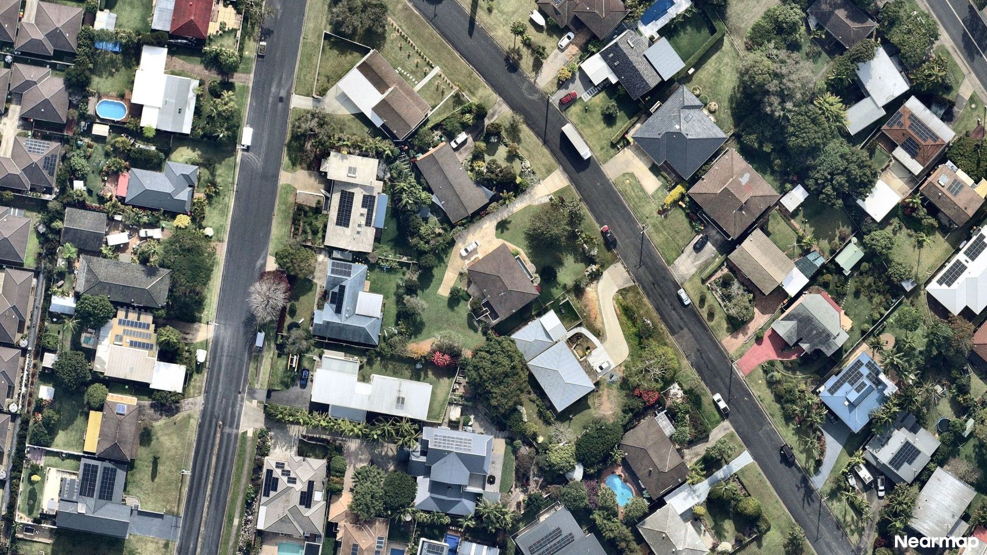 Vertical aerial view