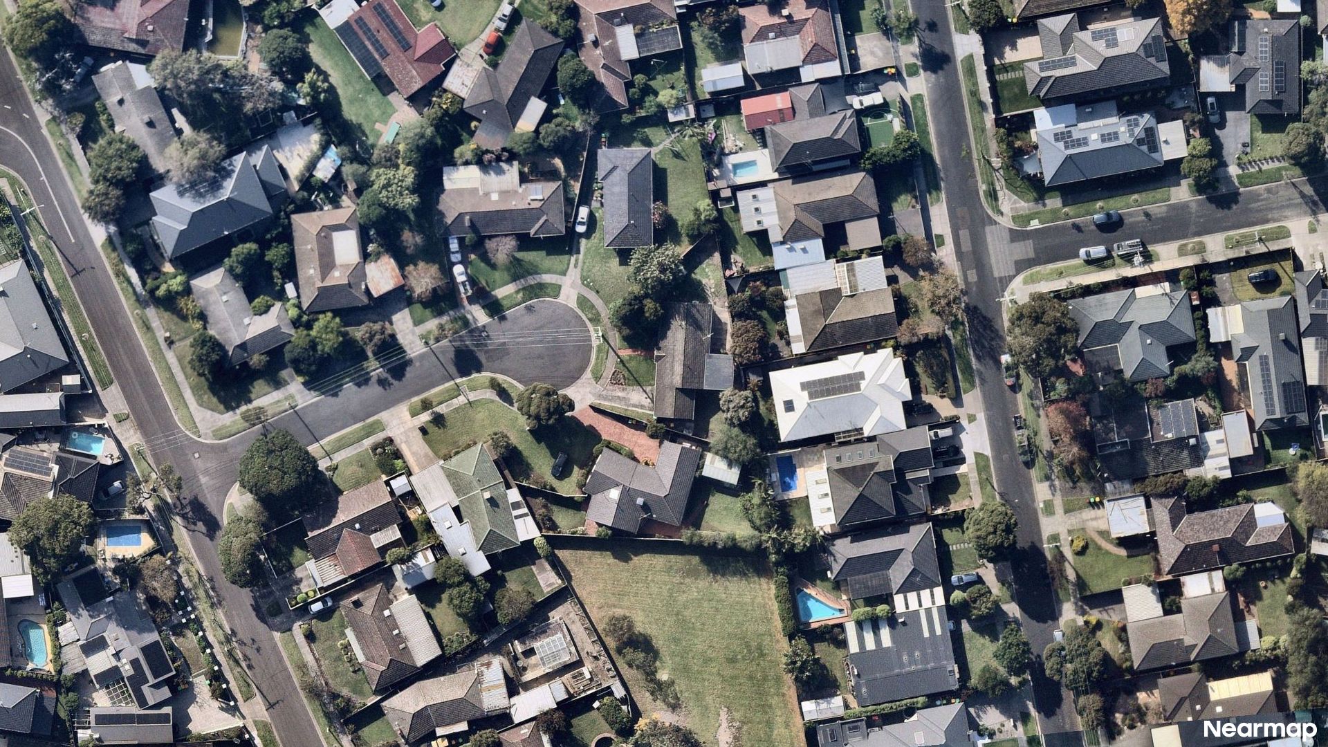 Vertical aerial view