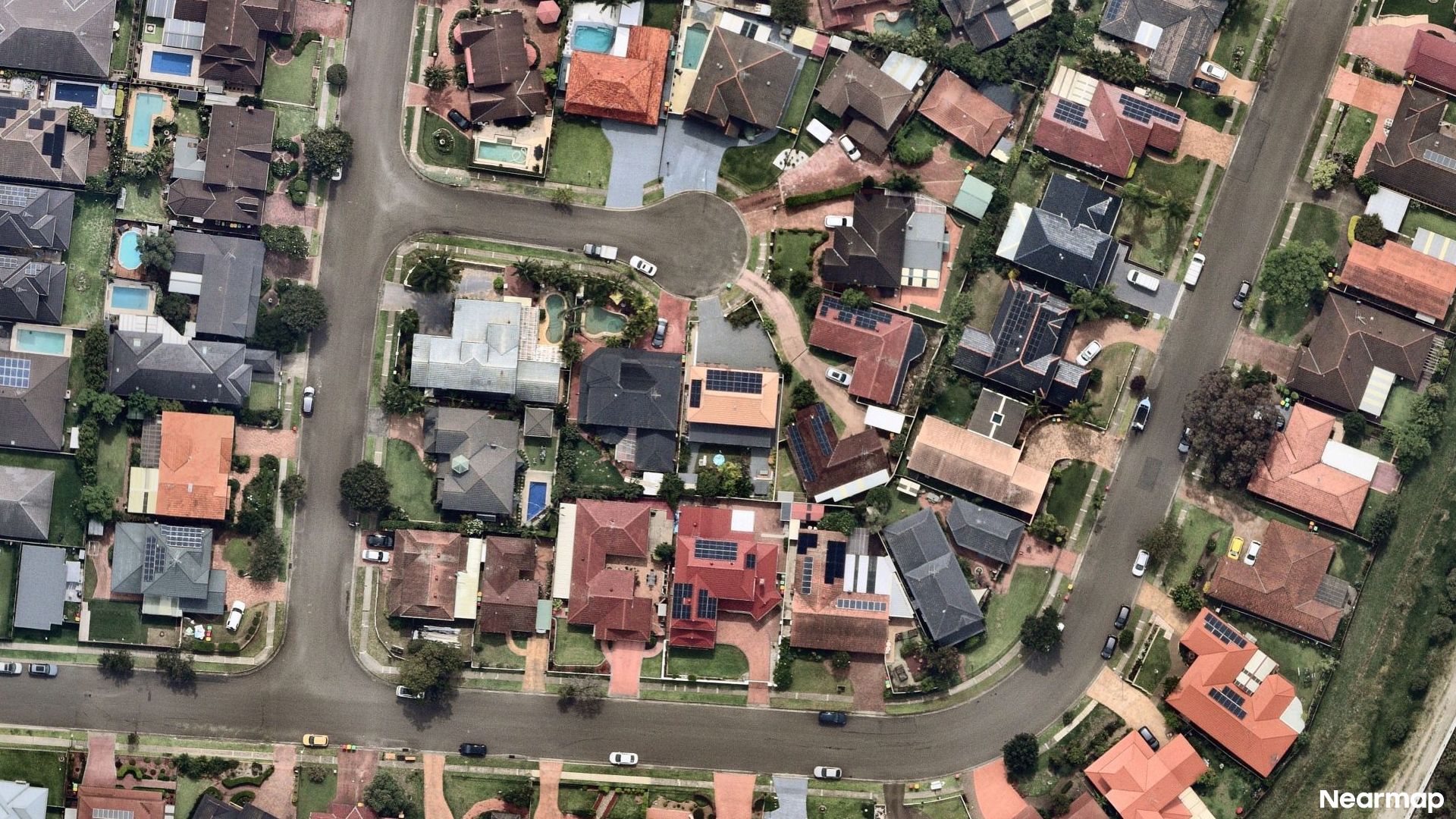 Vertical aerial view