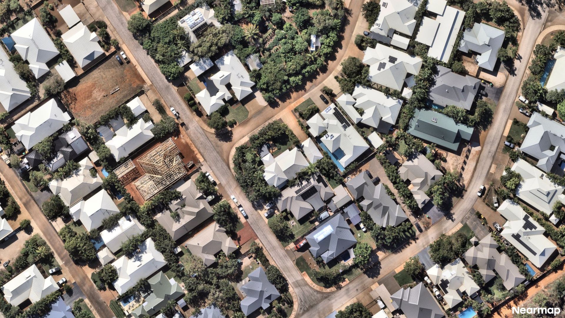Vertical aerial view