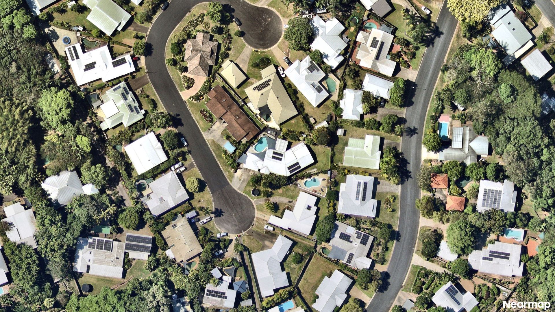 Vertical aerial view