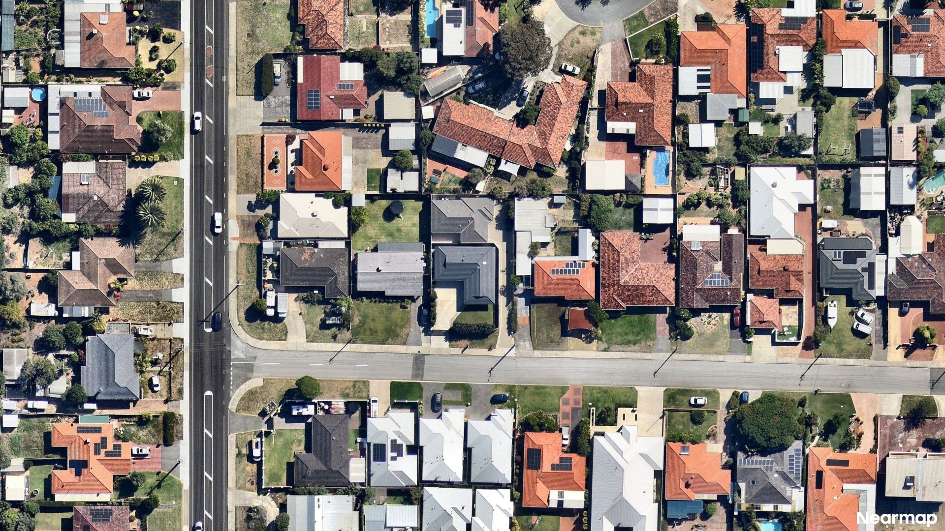 Vertical aerial view