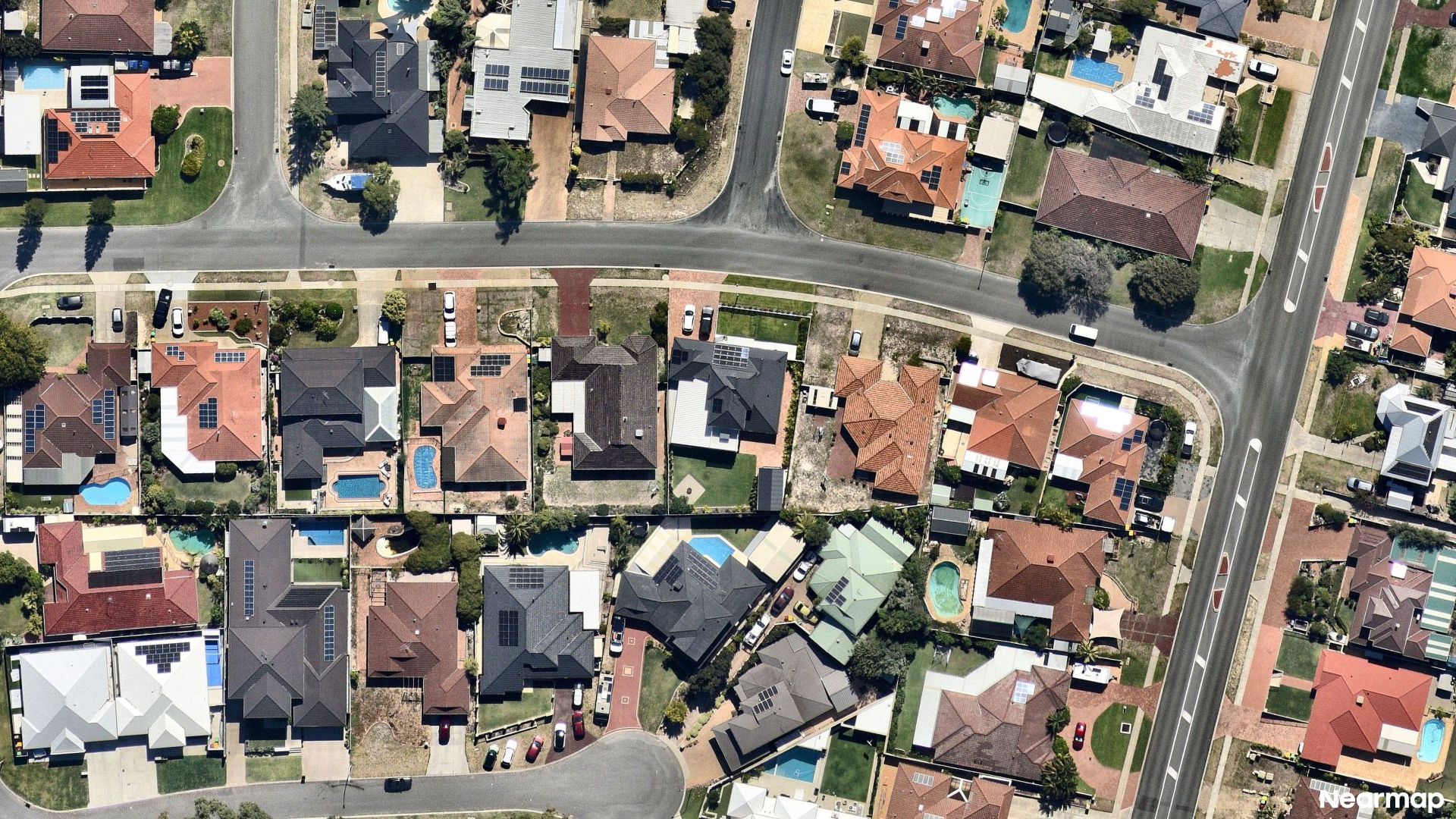 Vertical aerial view
