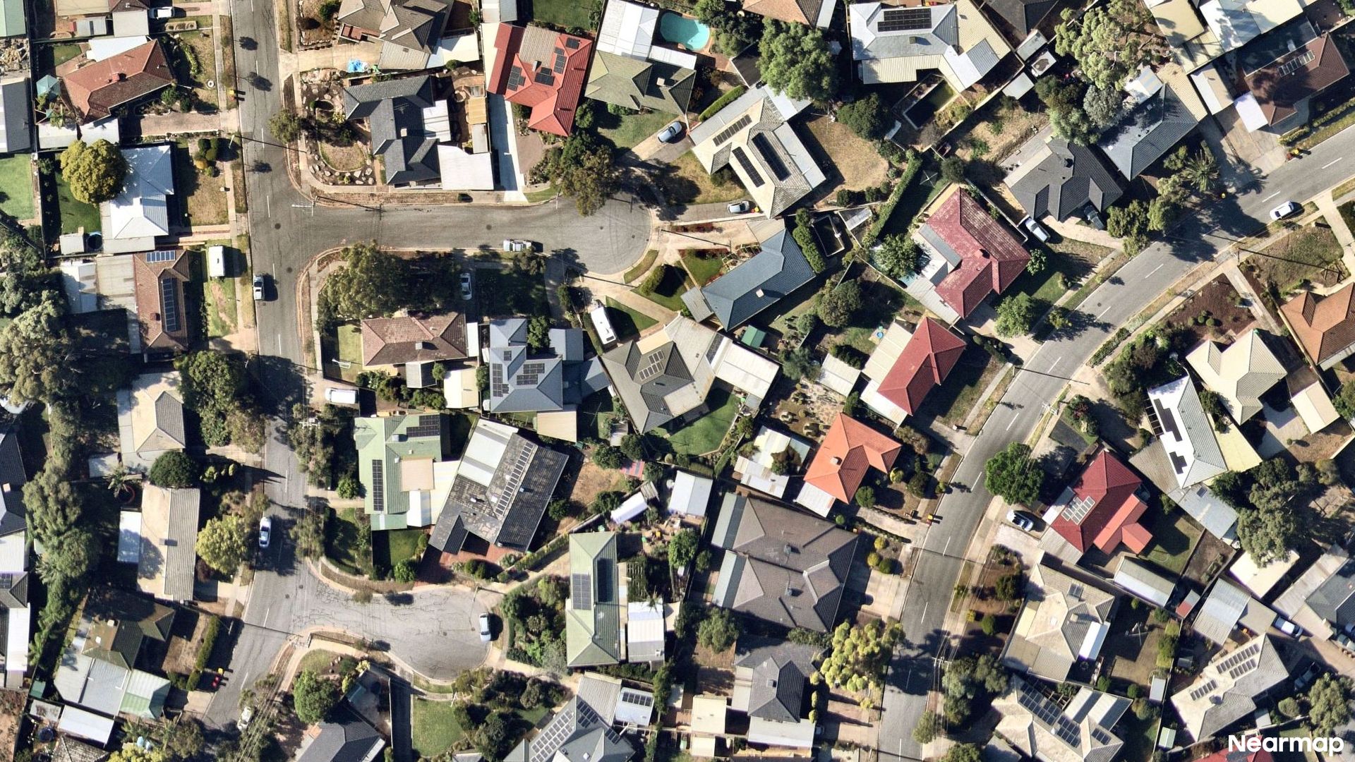 Vertical aerial view