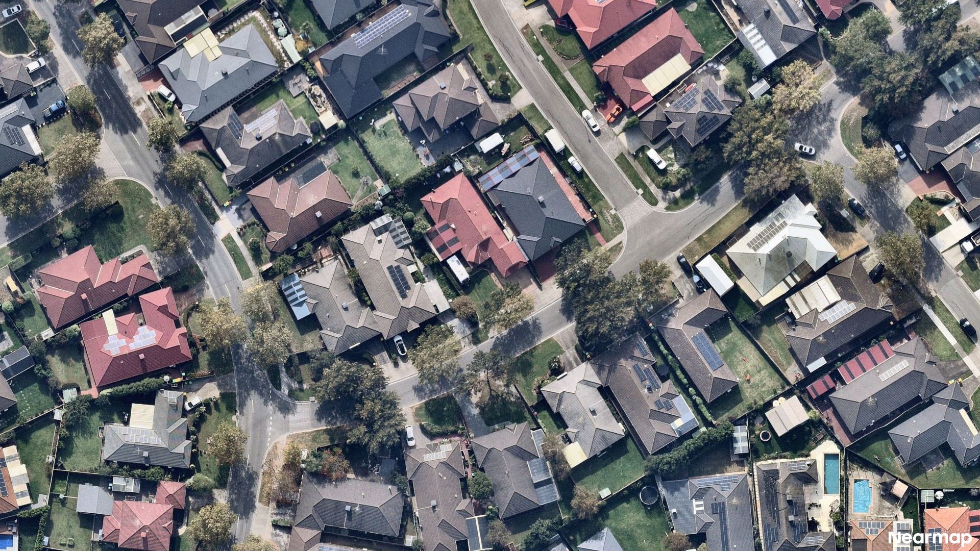 Vertical aerial view