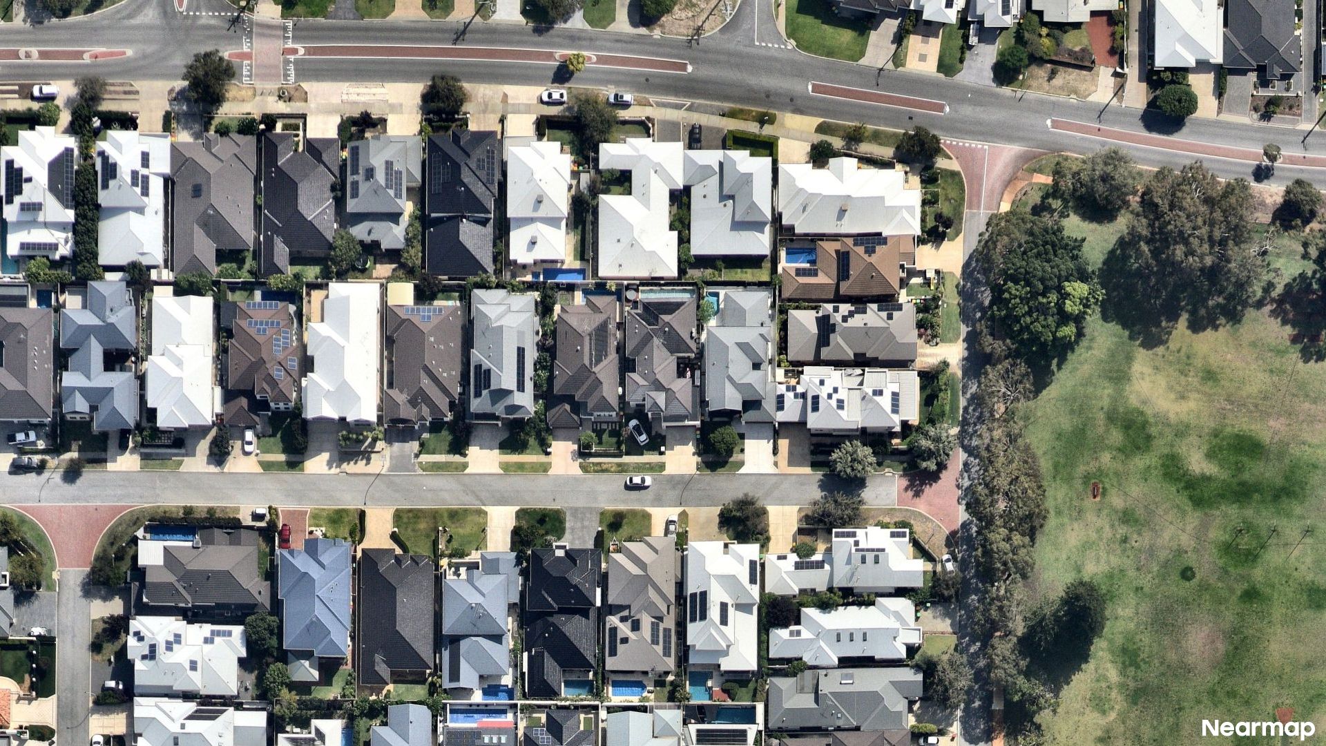 Vertical aerial view