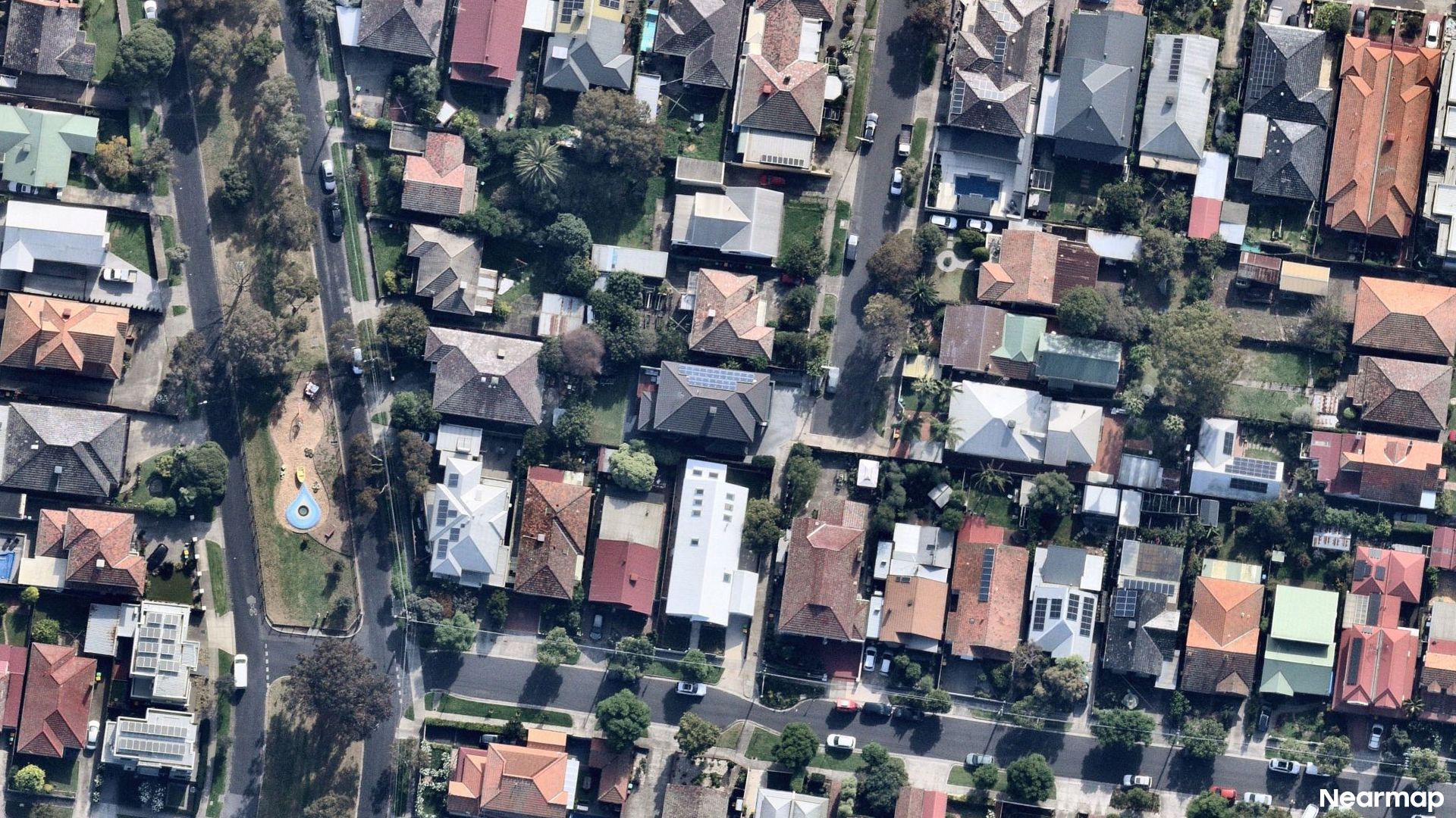 Vertical aerial view