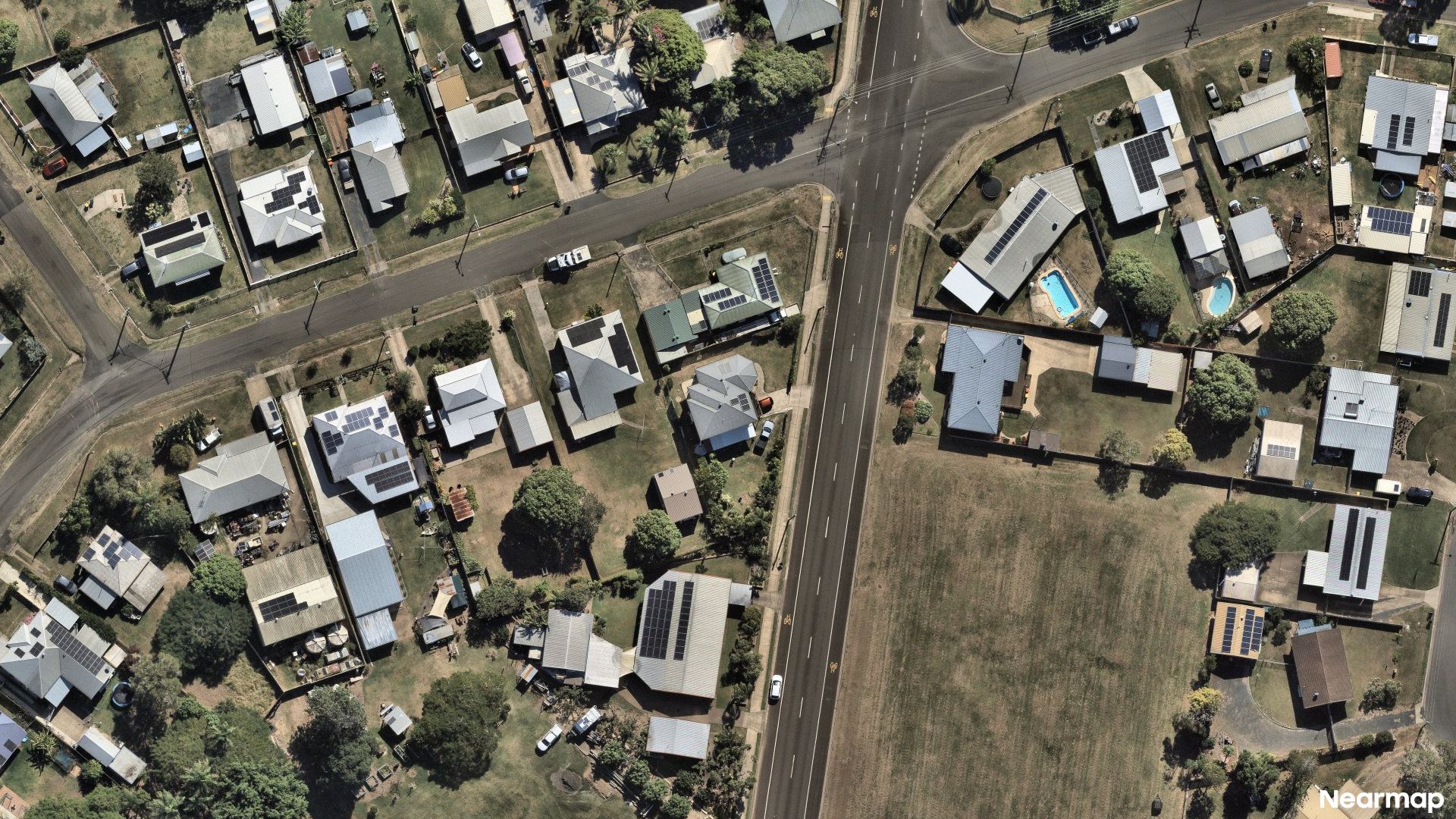 Vertical aerial view