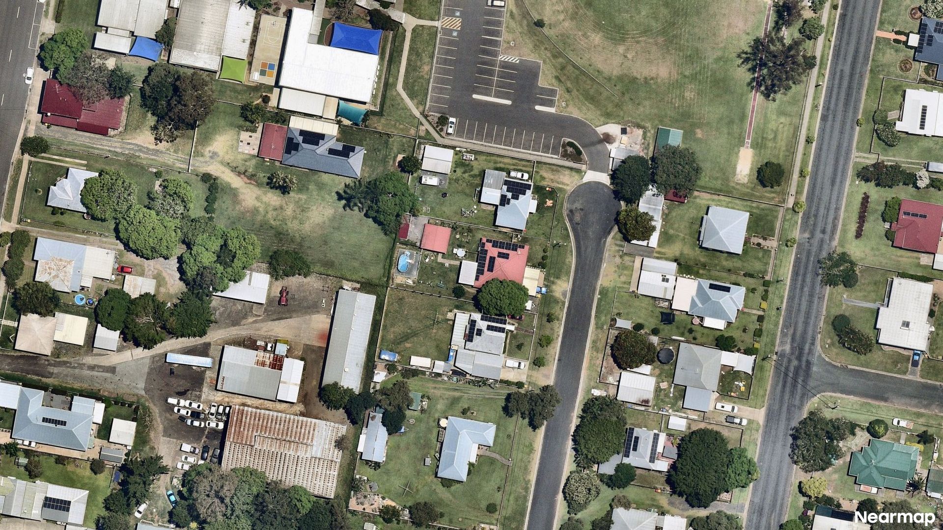 Vertical aerial view