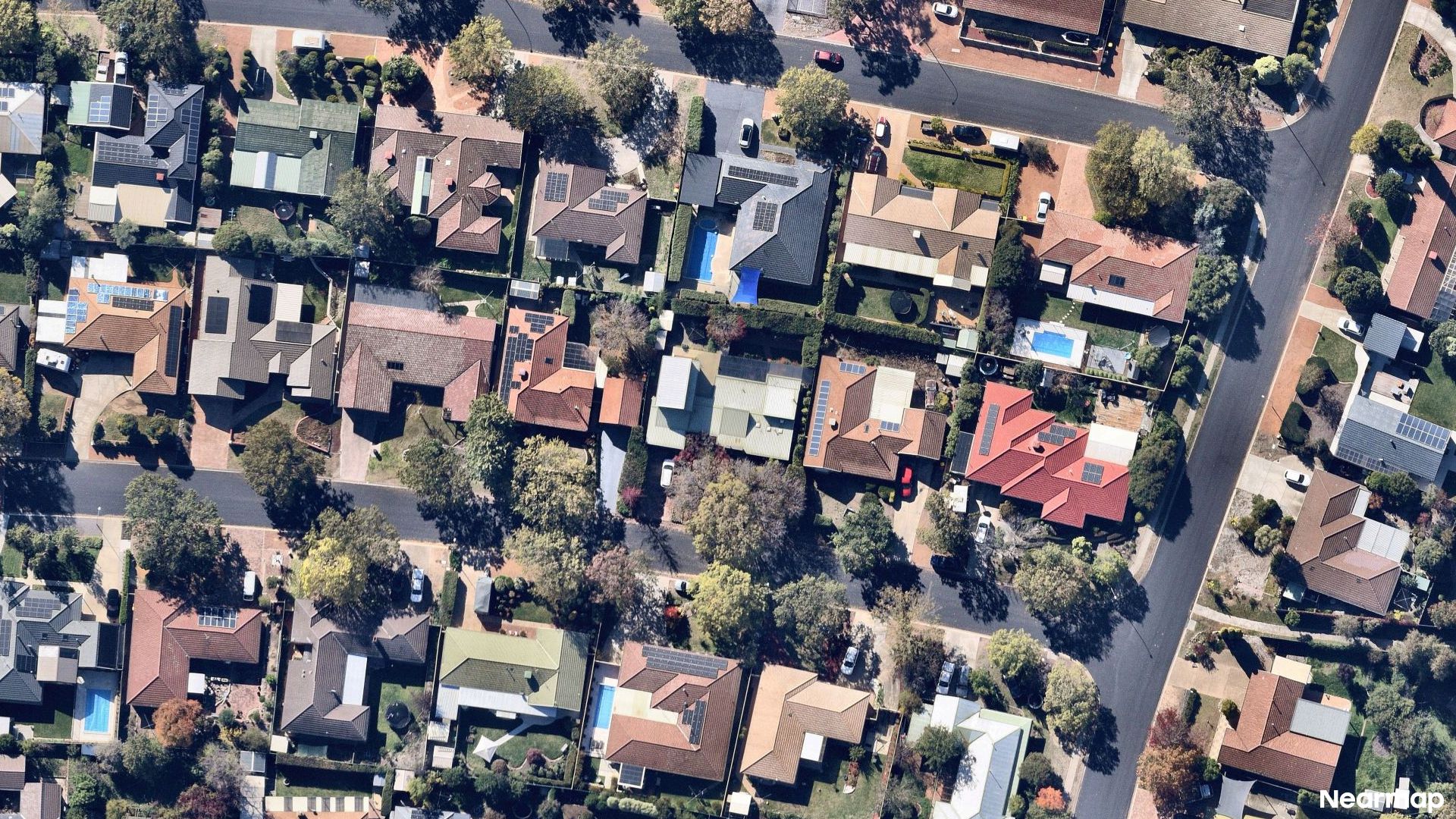 Vertical aerial view