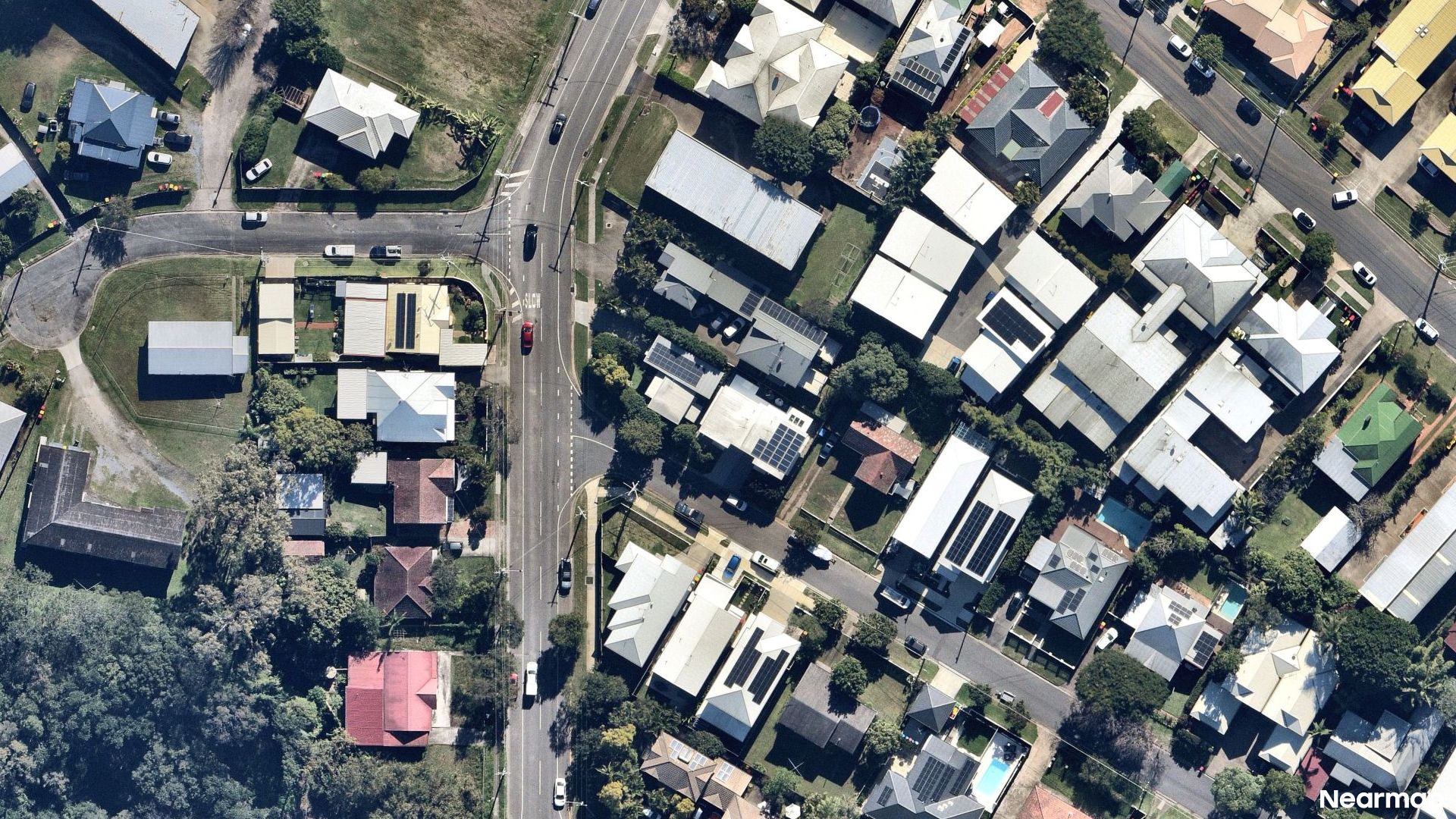 Vertical aerial view