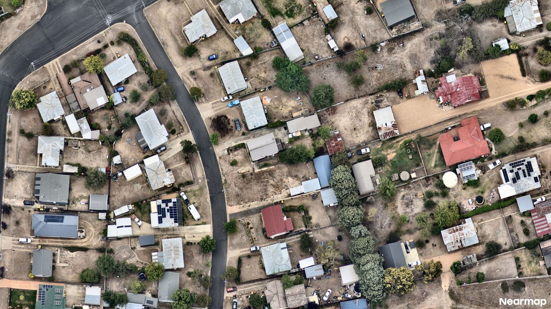 Vertical aerial view
