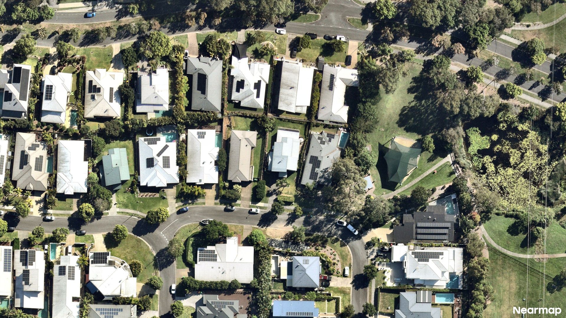 Vertical aerial view