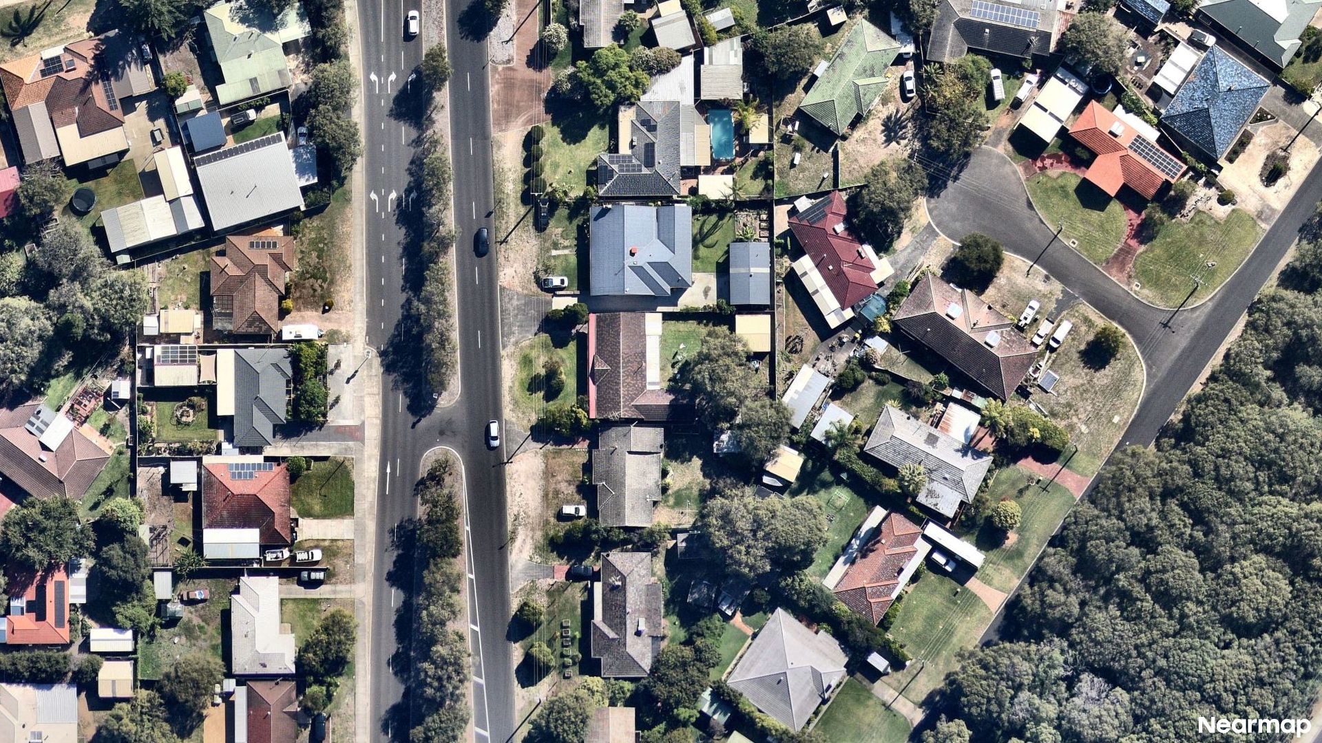 Vertical aerial view