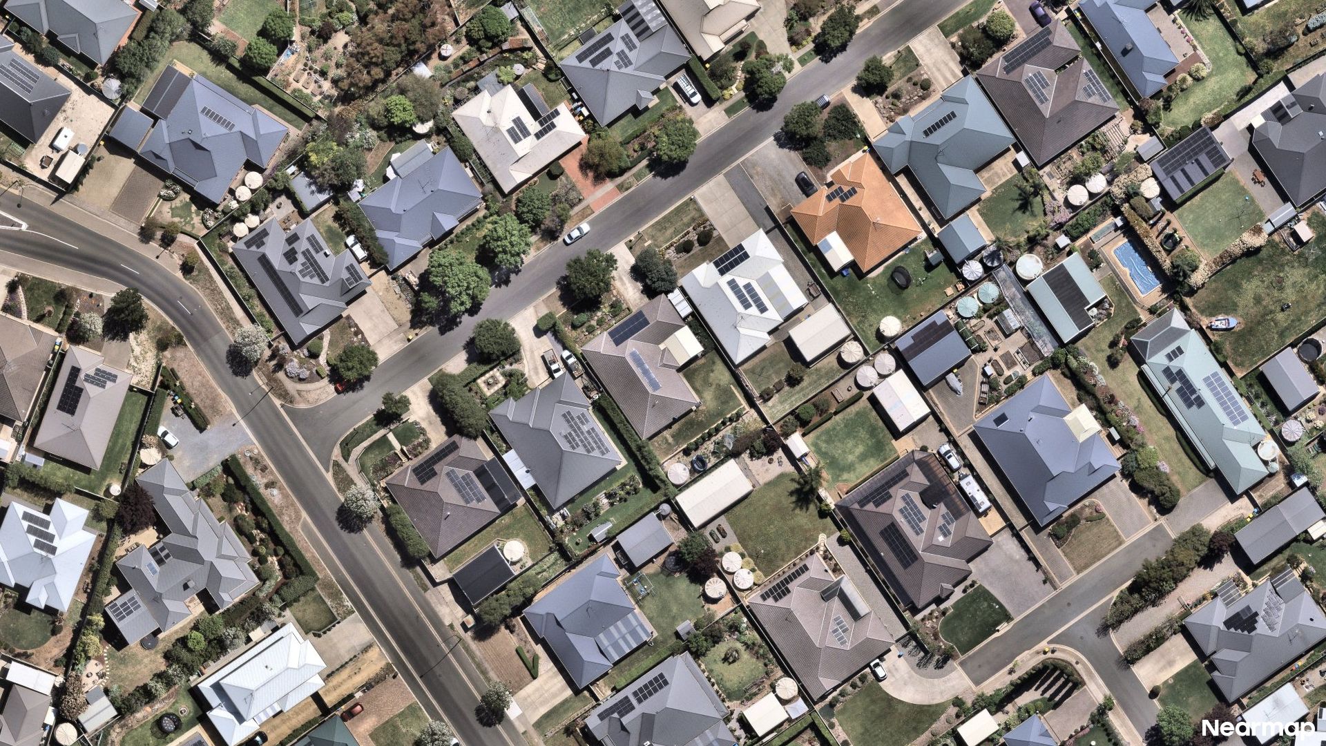 Vertical aerial view