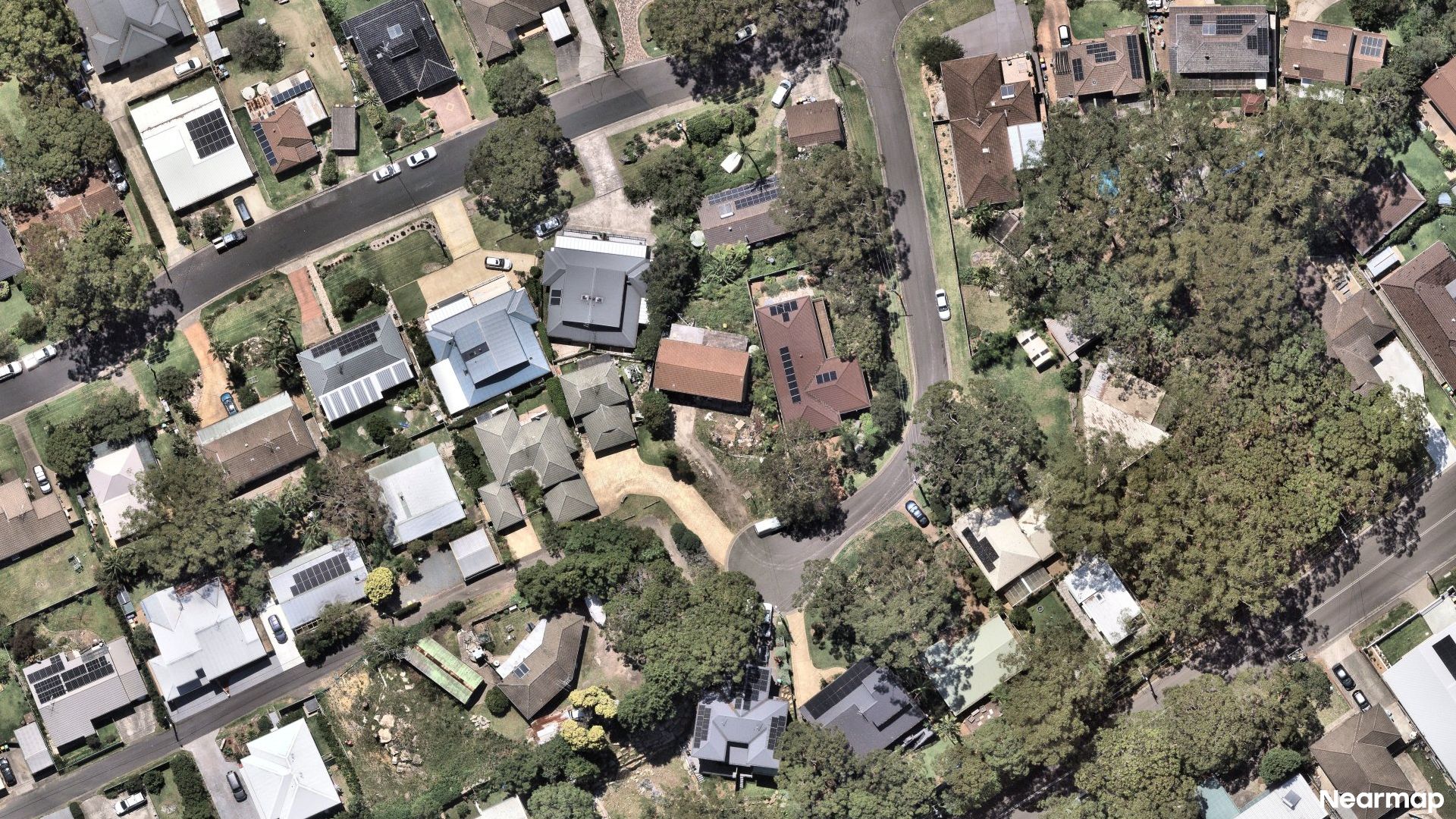 Vertical aerial view